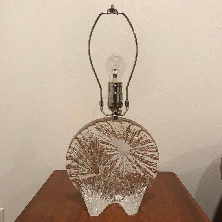 1960 Daum Crystal French Table Lamp - 2