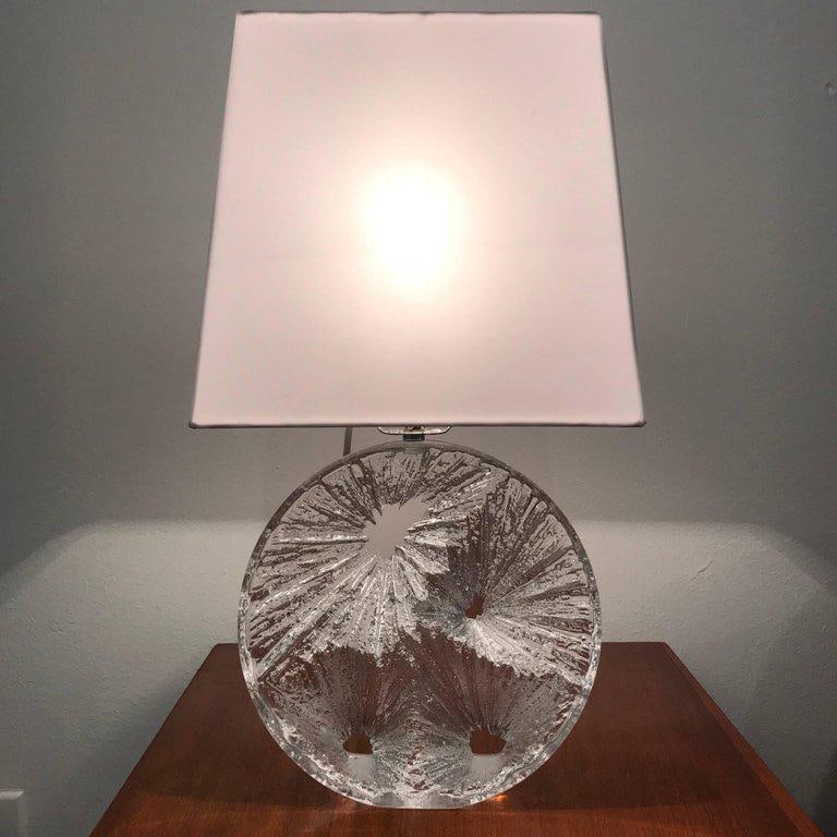 1960 Daum Crystal French Table Lamp - 8