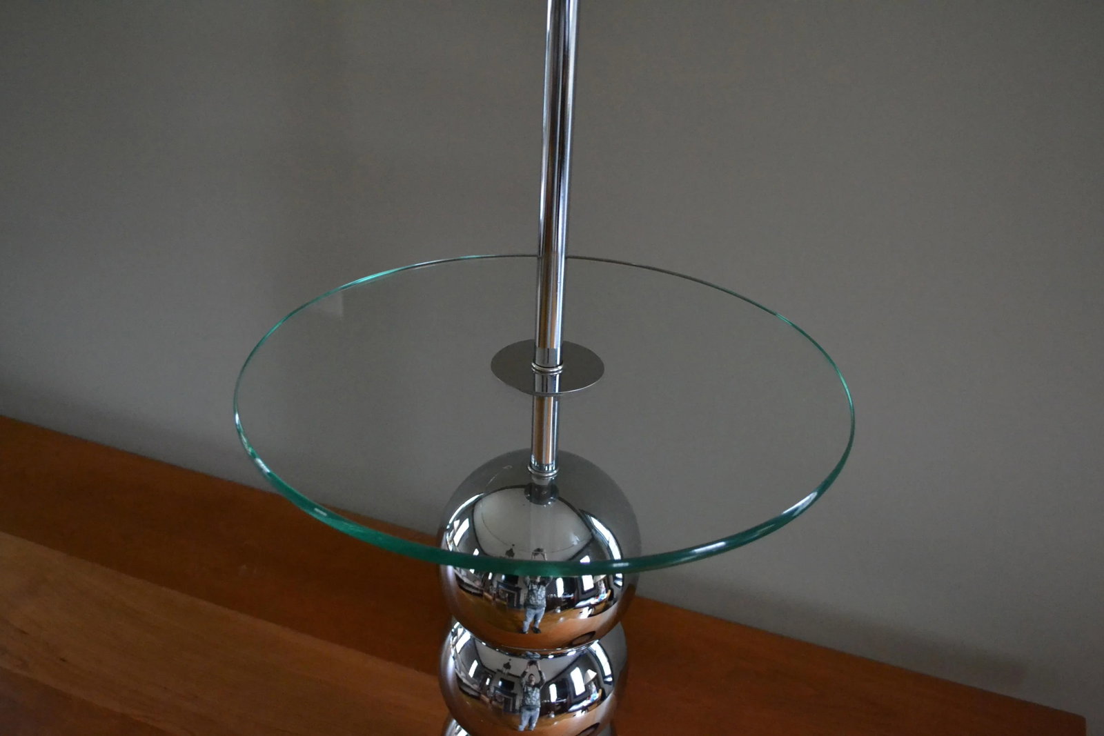 Mid-Century Modern George Kovacs Style Chrome Stacked Ball Brass Floor Lamp - 3