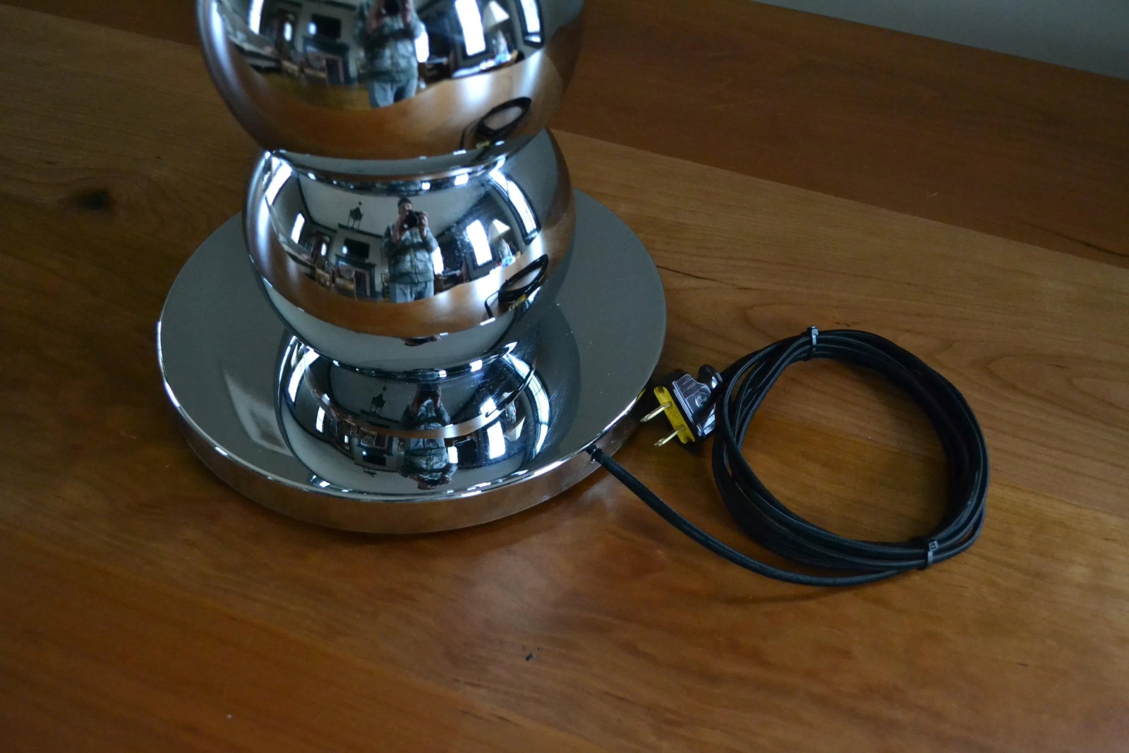 Mid-Century Modern George Kovacs Style Chrome Stacked Ball Brass Floor Lamp - 5
