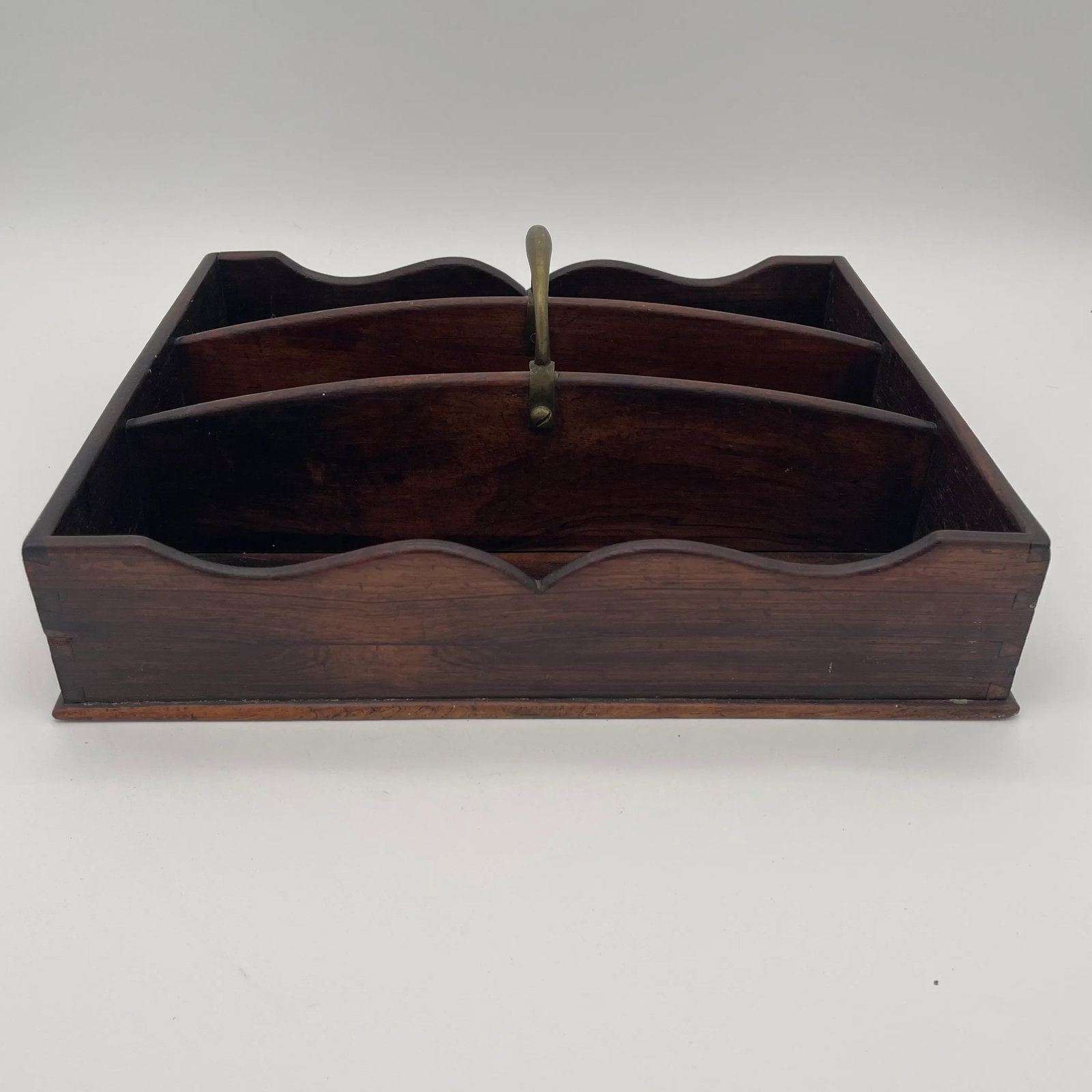 Antique Mahogany Cutlery Tray - 2