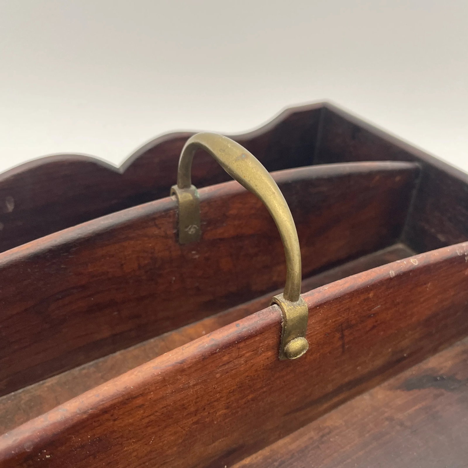 Antique Mahogany Cutlery Tray - 5