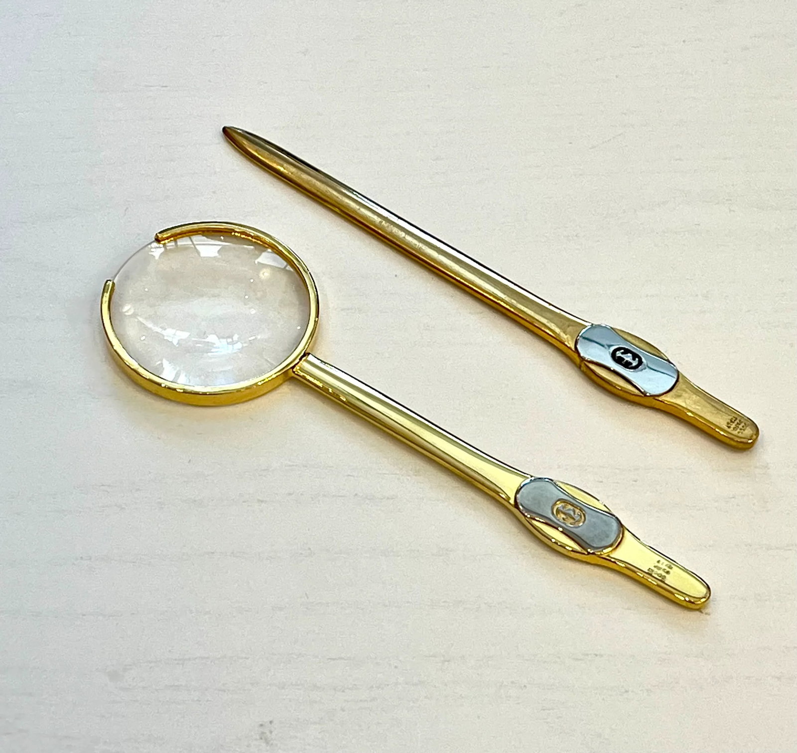 Late 20th Century Vintage Gucci Desk Accessory Set- 2 Pieces - 3