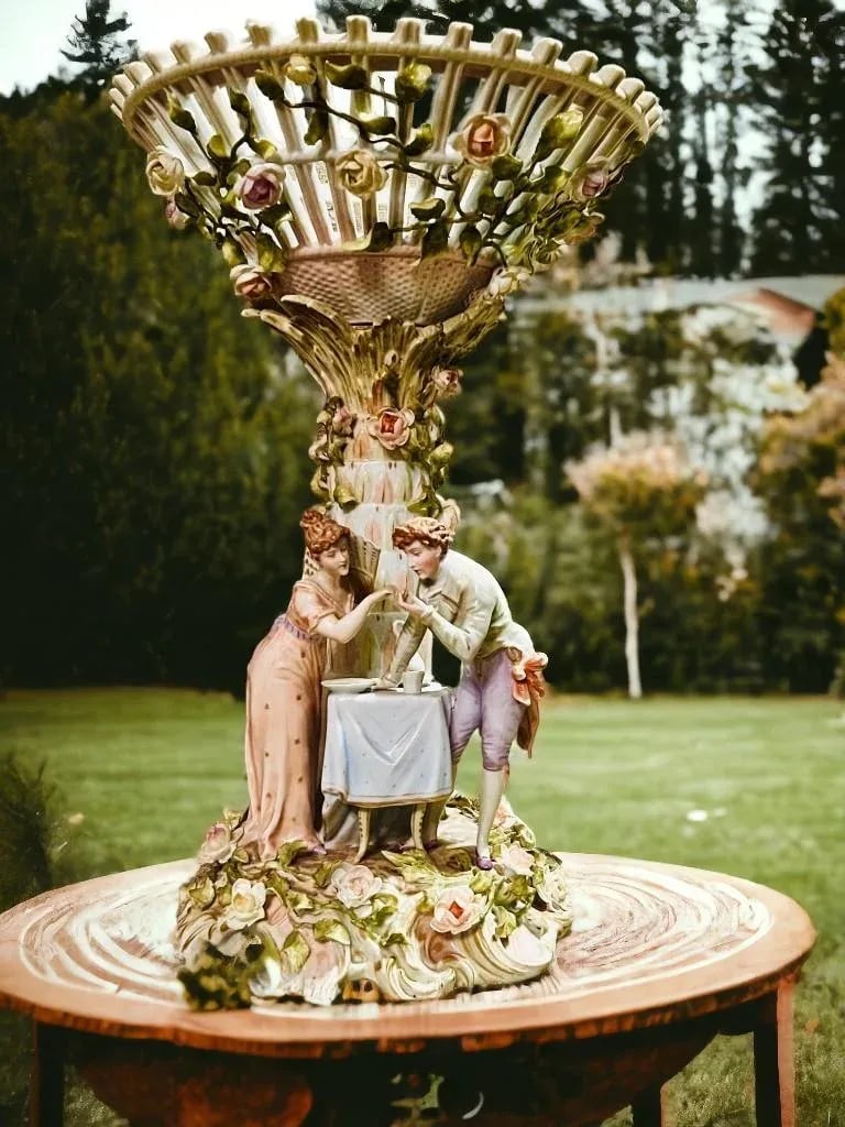 Antique Schierholz German Porcelain Figural Centerpiece-1800s-Victorian - 13