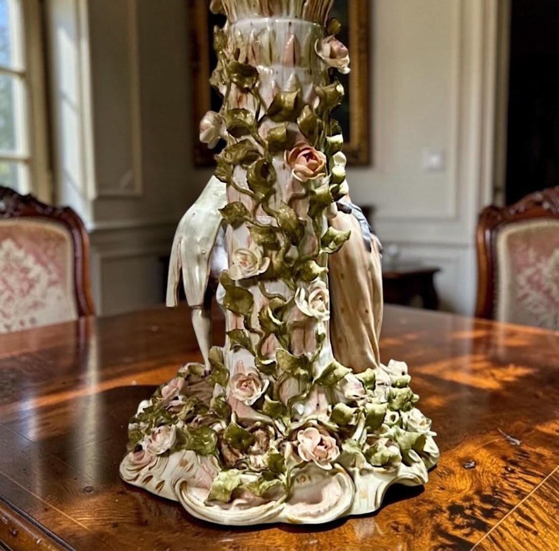 Antique Schierholz German Porcelain Figural Centerpiece-1800s-Victorian - 7