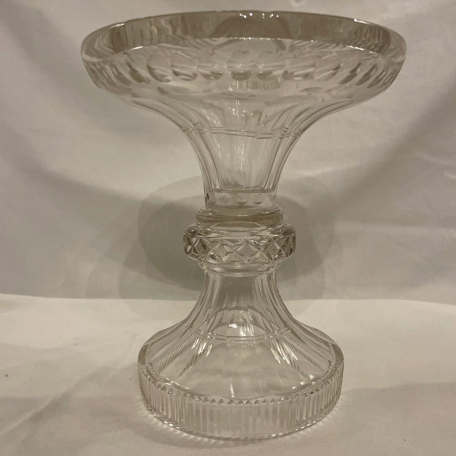 Early 19th Century Anglo Irish Cut Crystal Pedestal - 3