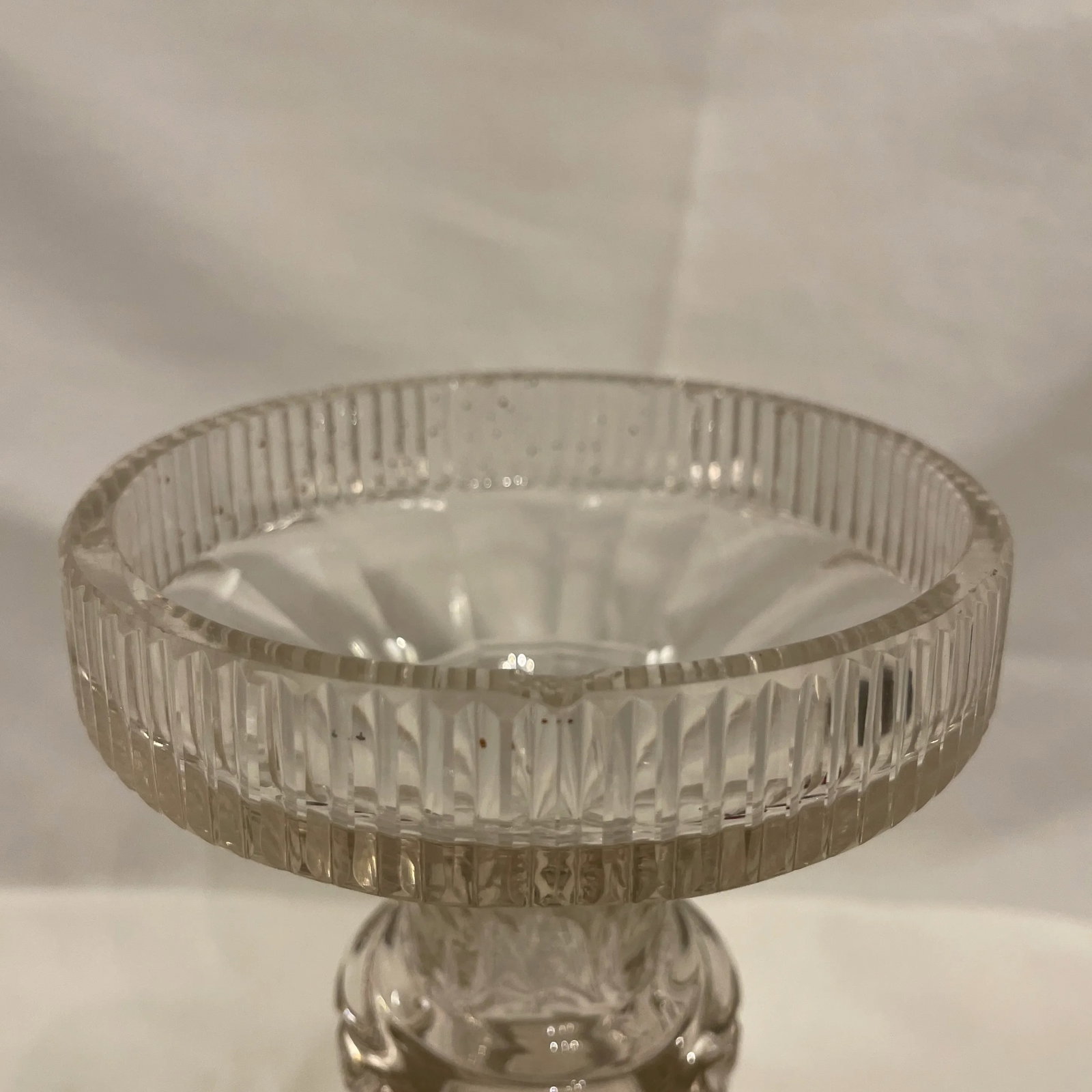Early 19th Century Anglo Irish Cut Crystal Pedestal - 4