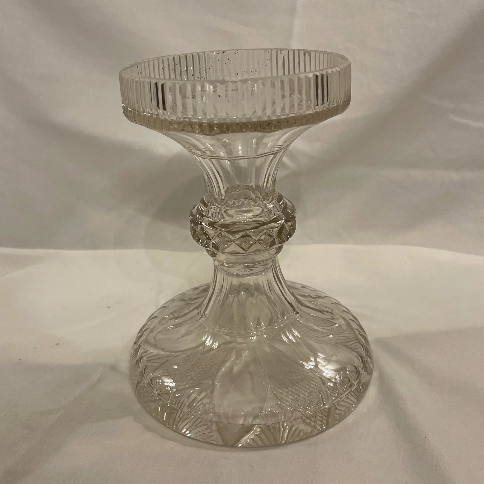 Early 19th Century Anglo Irish Cut Crystal Pedestal - 5