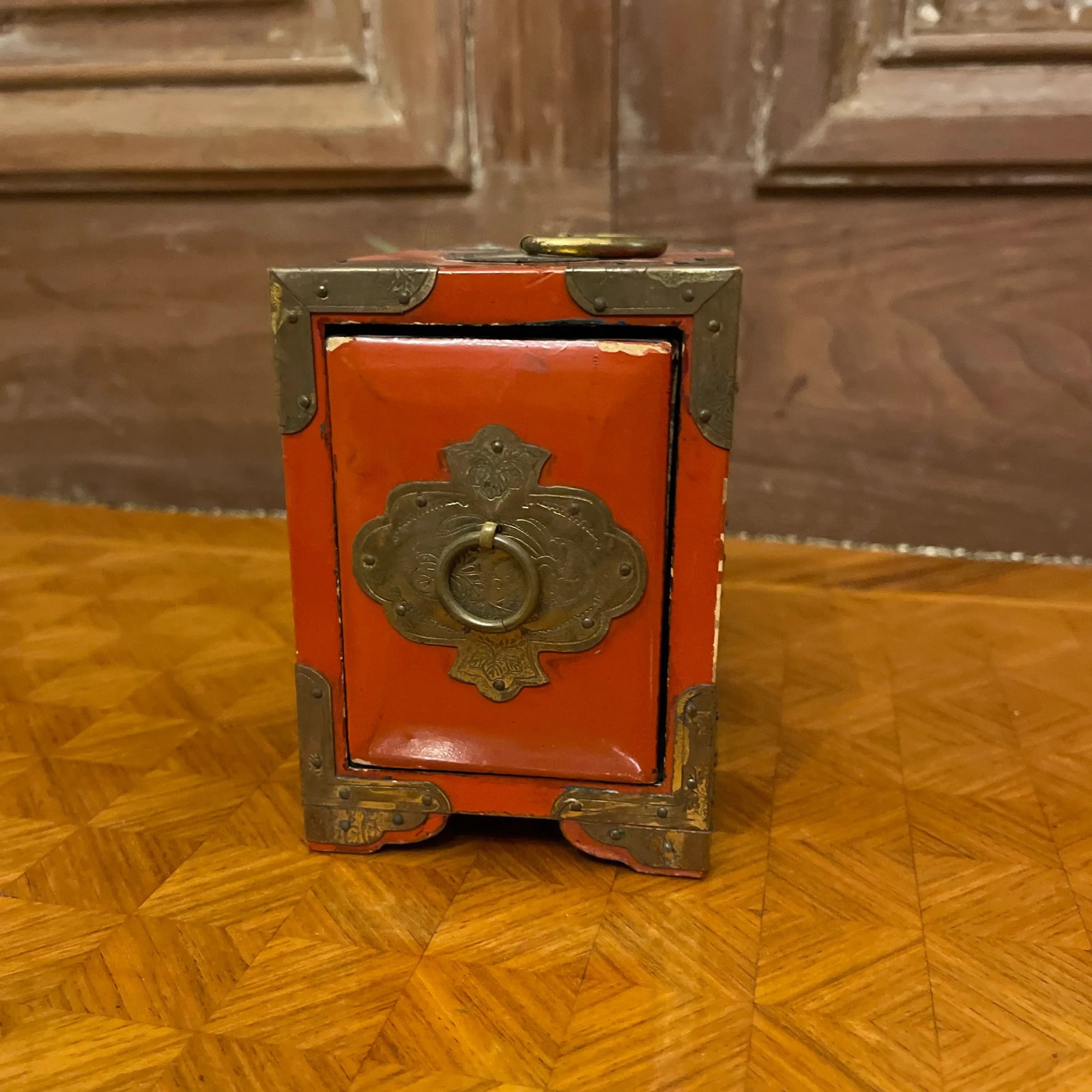 Asian Style Lacquer Playing Card Box - 2