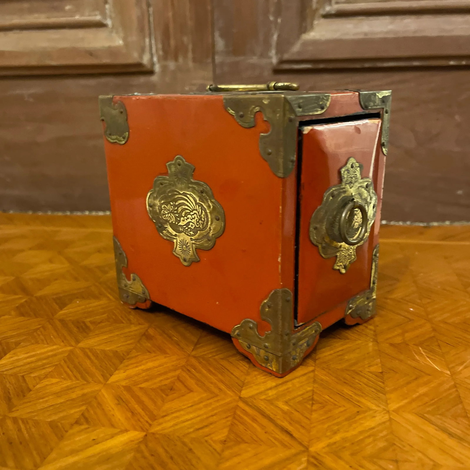 Asian Style Lacquer Playing Card Box - 3