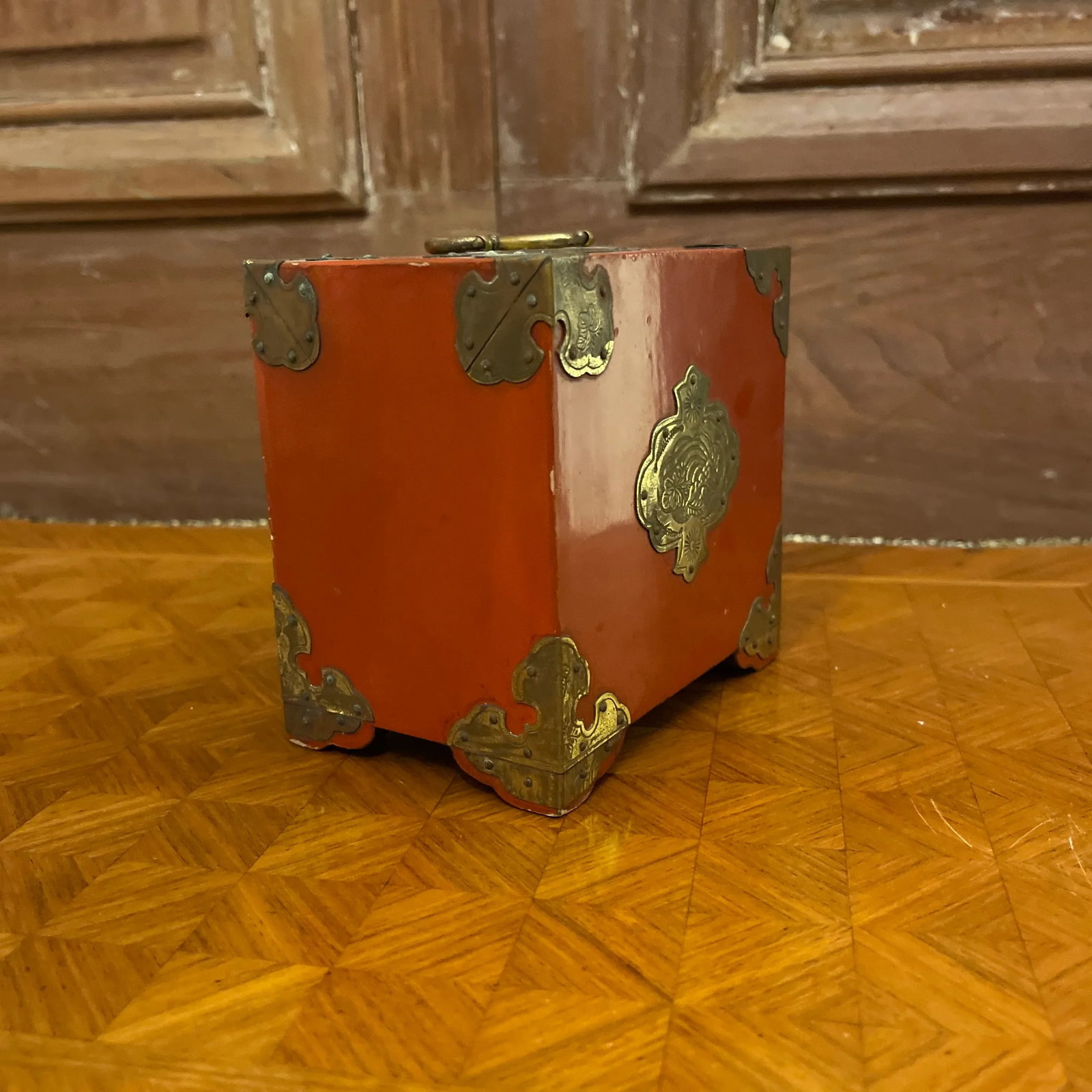 Asian Style Lacquer Playing Card Box - 4