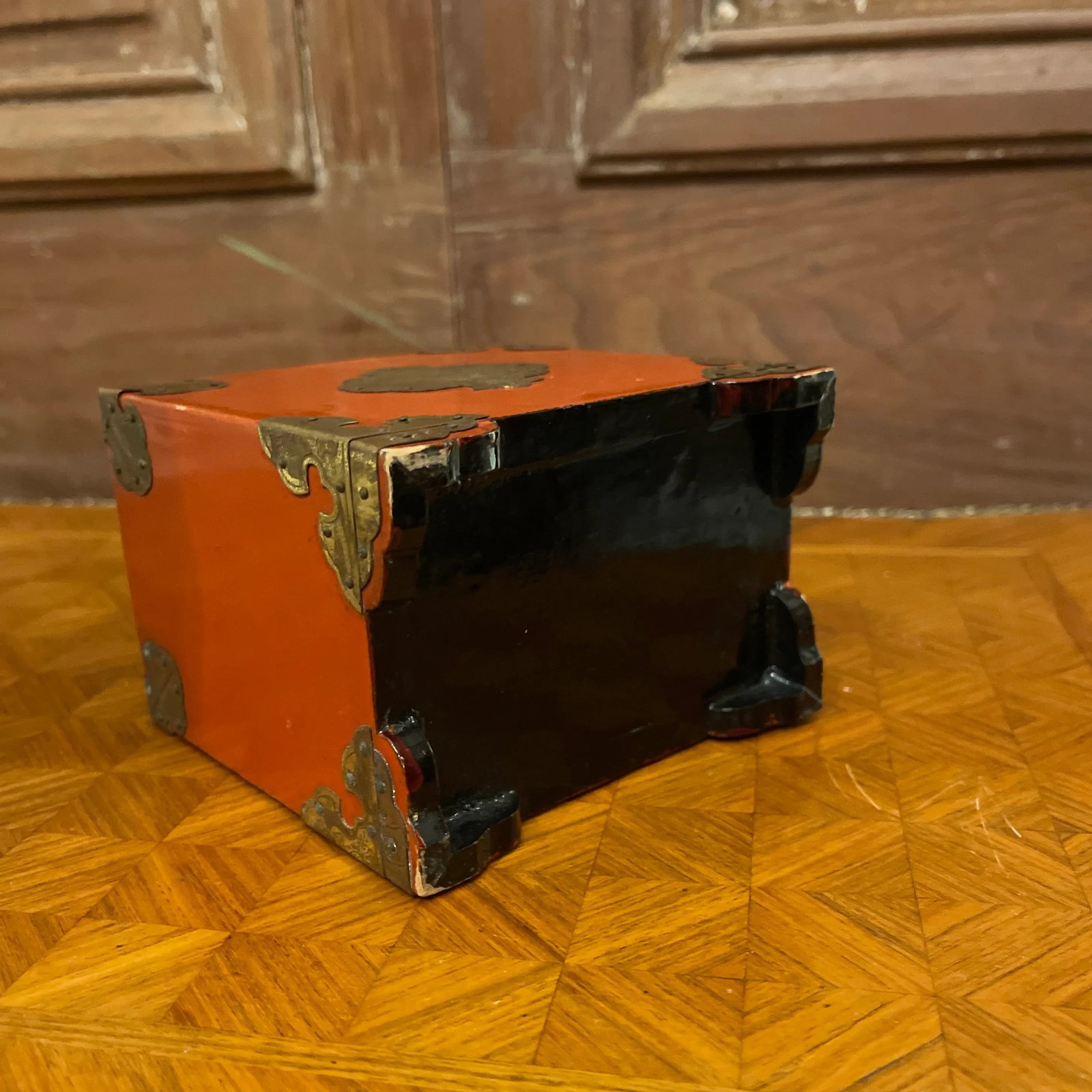 Asian Style Lacquer Playing Card Box - 5
