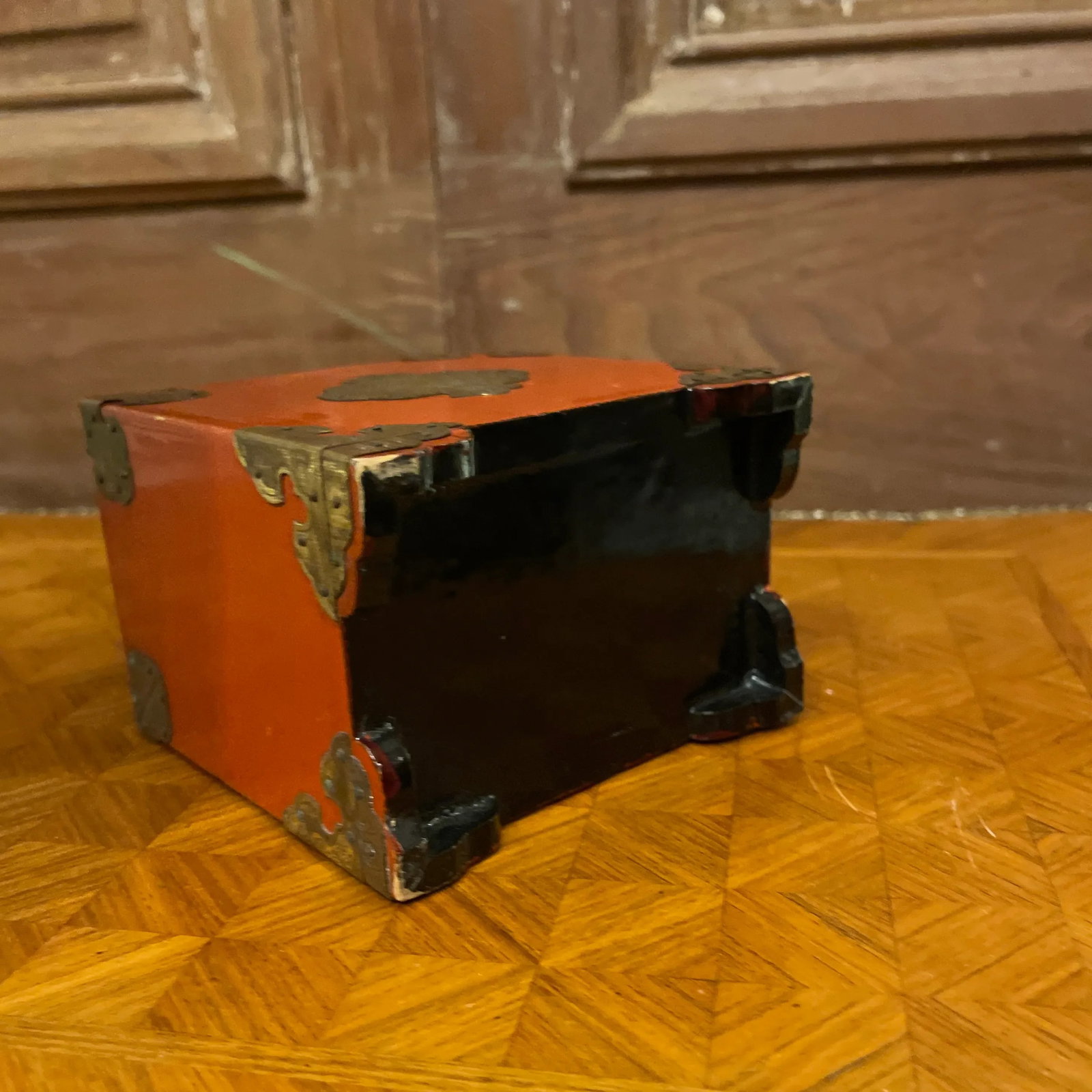 Asian Style Lacquer Playing Card Box - 6