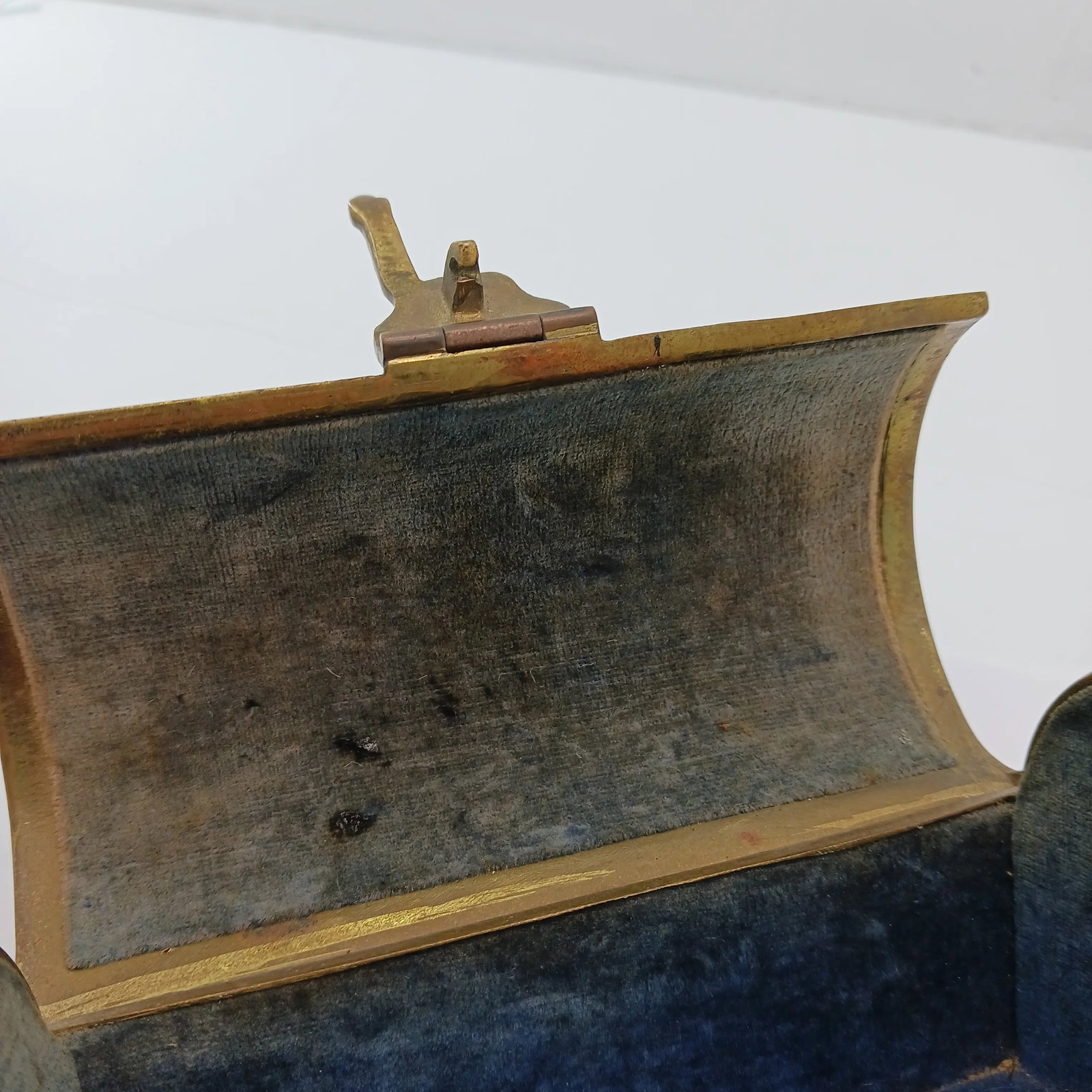 Rare 1900s German Erhard & Sohne Bronze Brass Jewelry Box Treasure Chest Catch All Trinket Box Art N - 6
