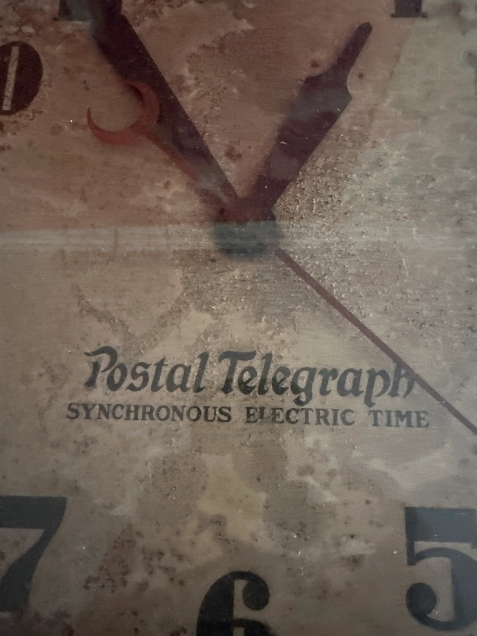 1930s Vintage Us Postal Clock From an Old Post Office - 2