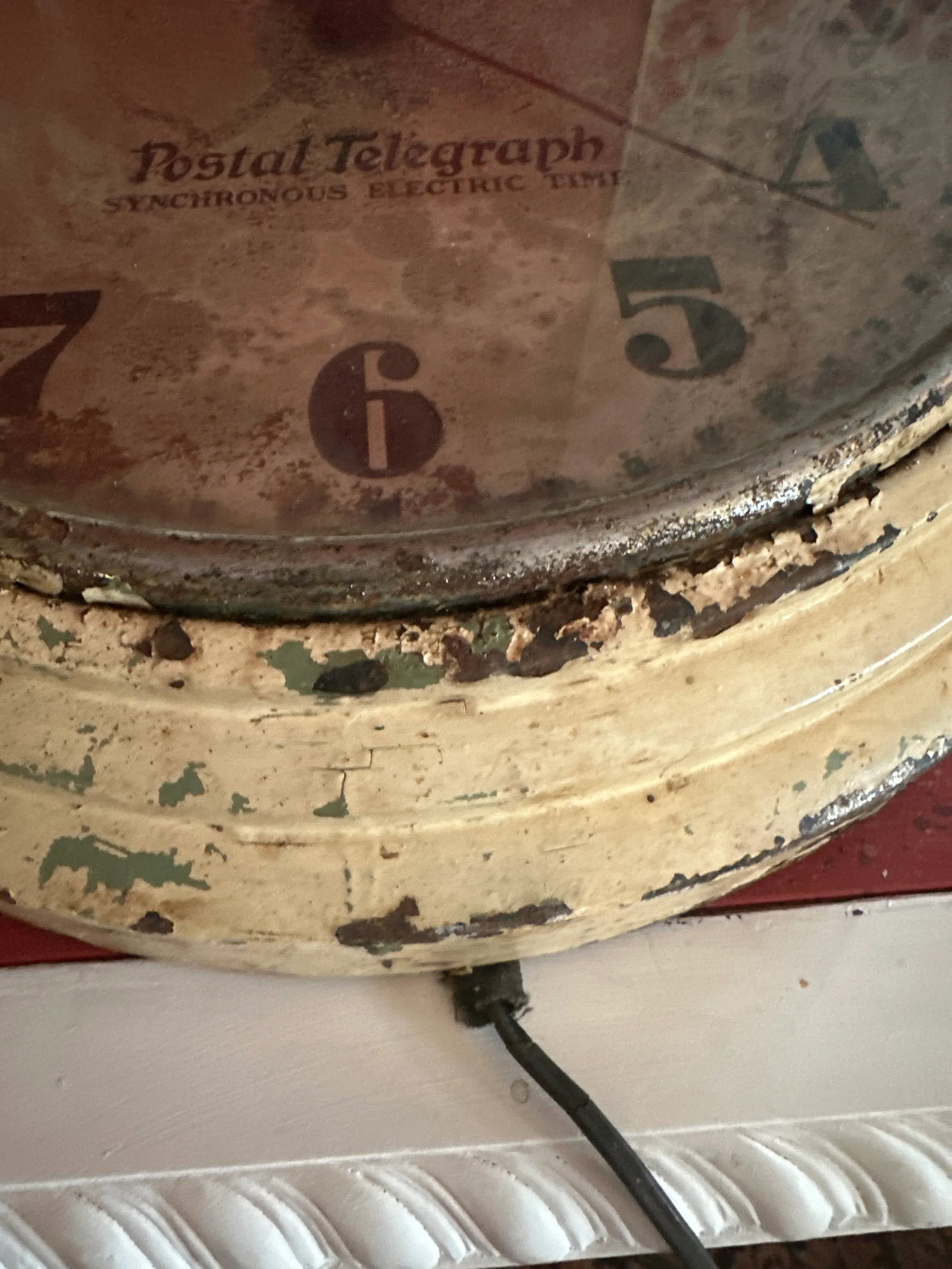 1930s Vintage Us Postal Clock From an Old Post Office - 4