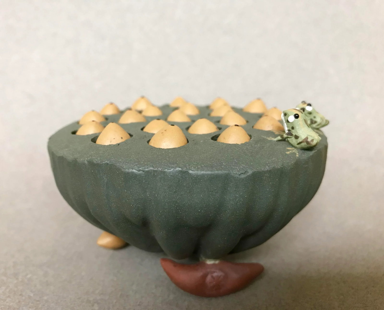 Yixing Scholar Object of a Lotus Pod With Movable Seeds - 2
