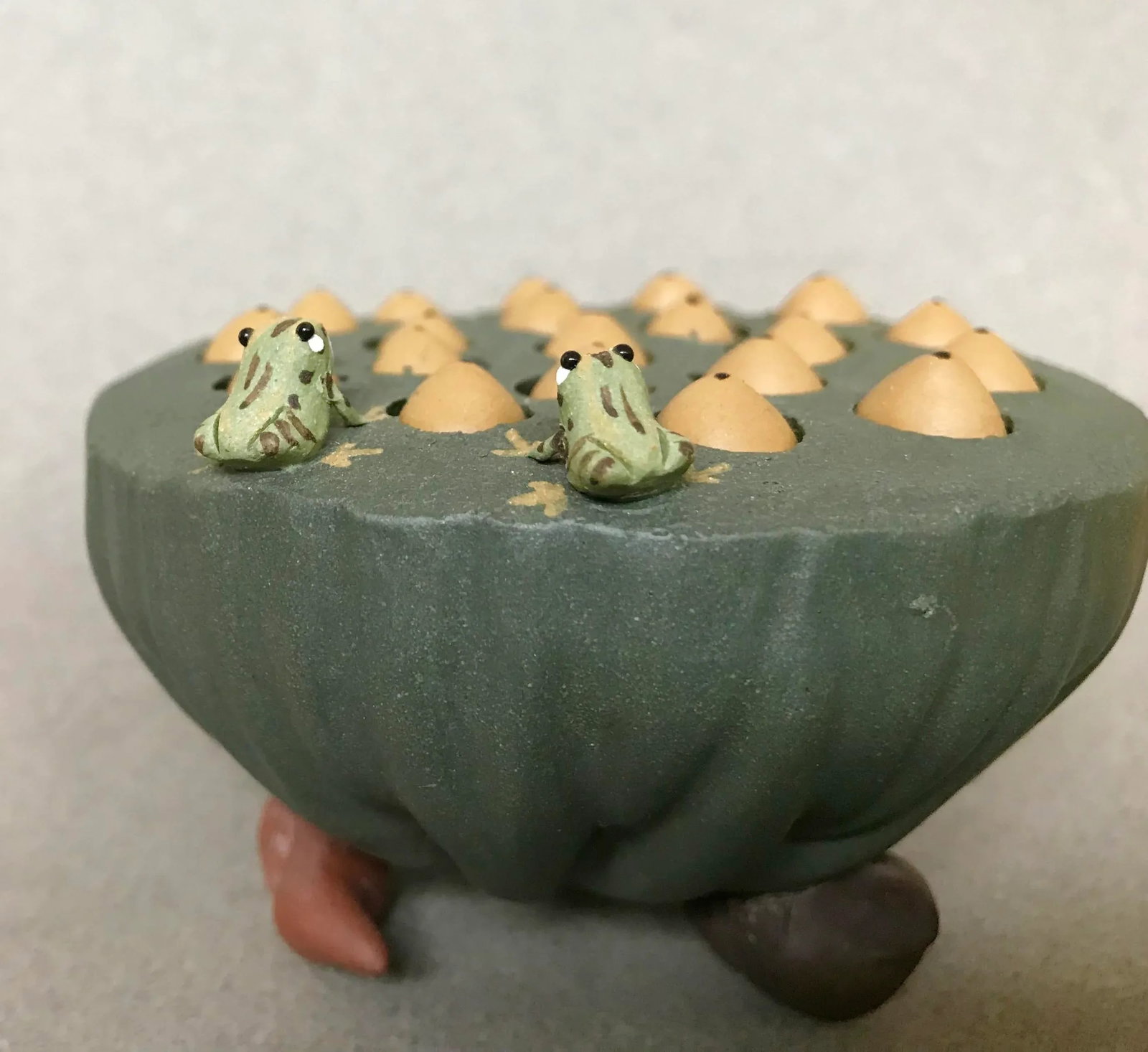 Yixing Scholar Object of a Lotus Pod With Movable Seeds - 3