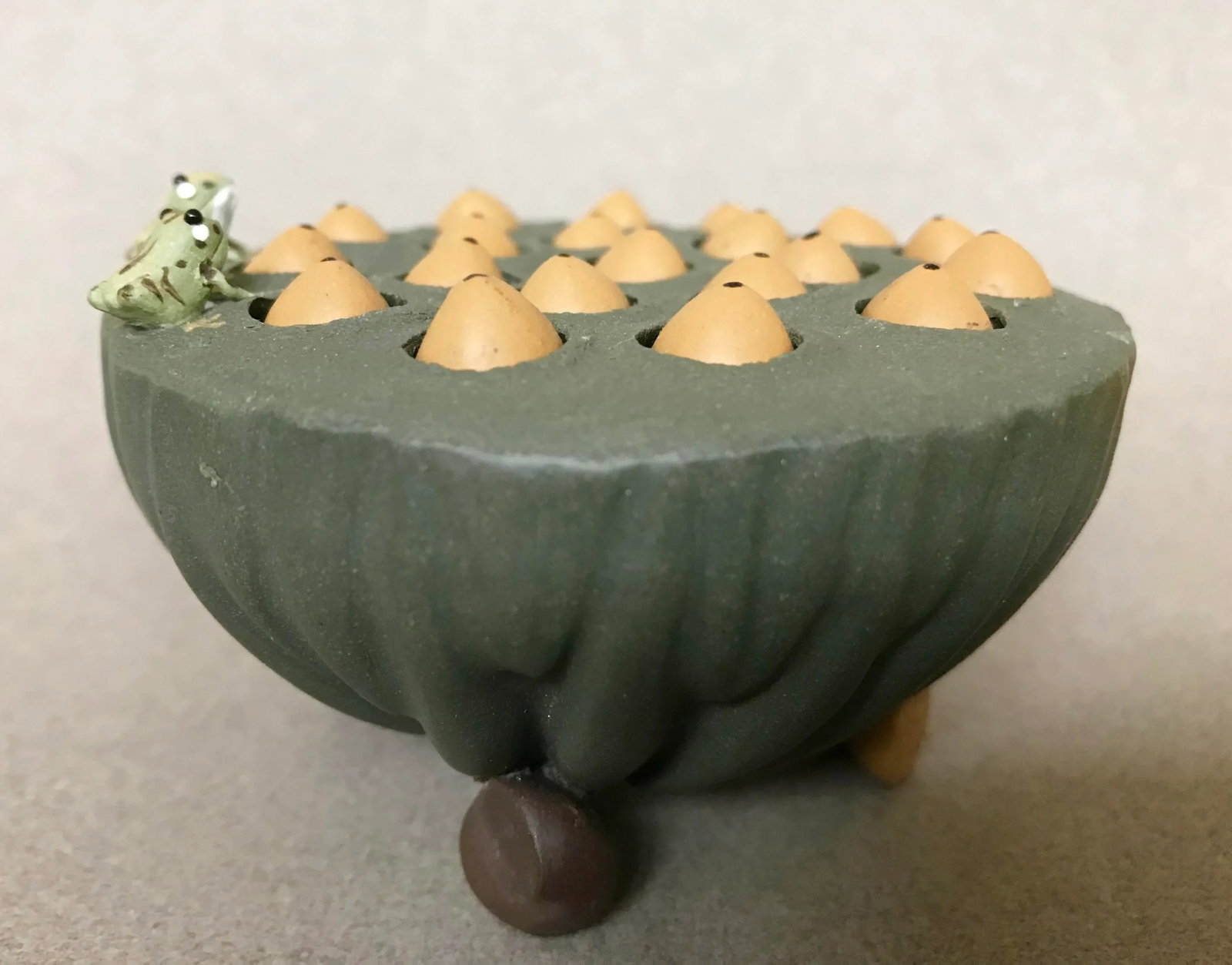 Yixing Scholar Object of a Lotus Pod With Movable Seeds - 4