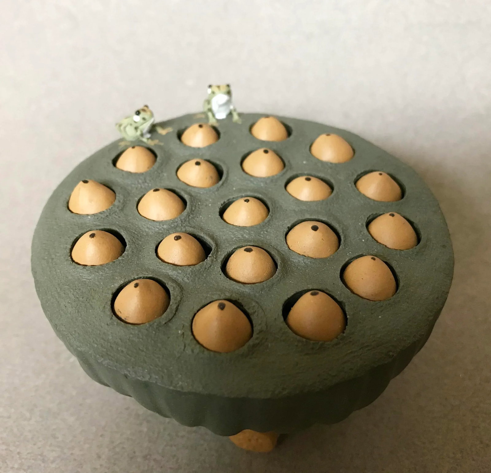 Yixing Scholar Object of a Lotus Pod With Movable Seeds - 5