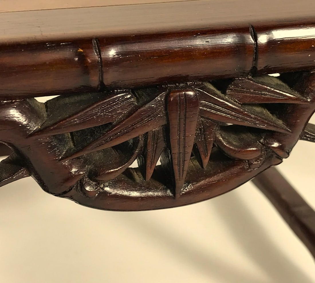 Vintage Chinese Rosewood Stand With Burl Top - 8