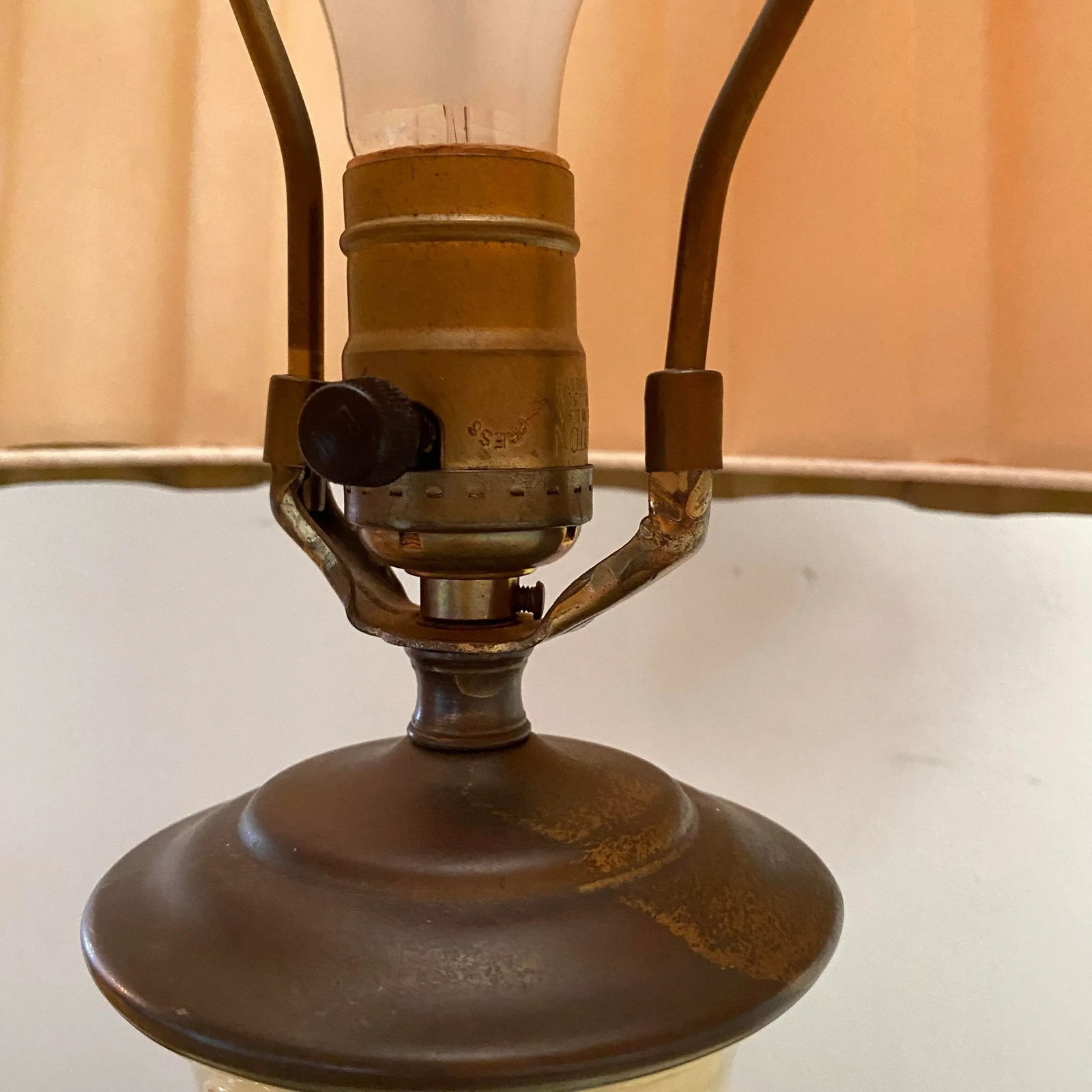 Fulper Style Lamp With Stylistic Shade - 6