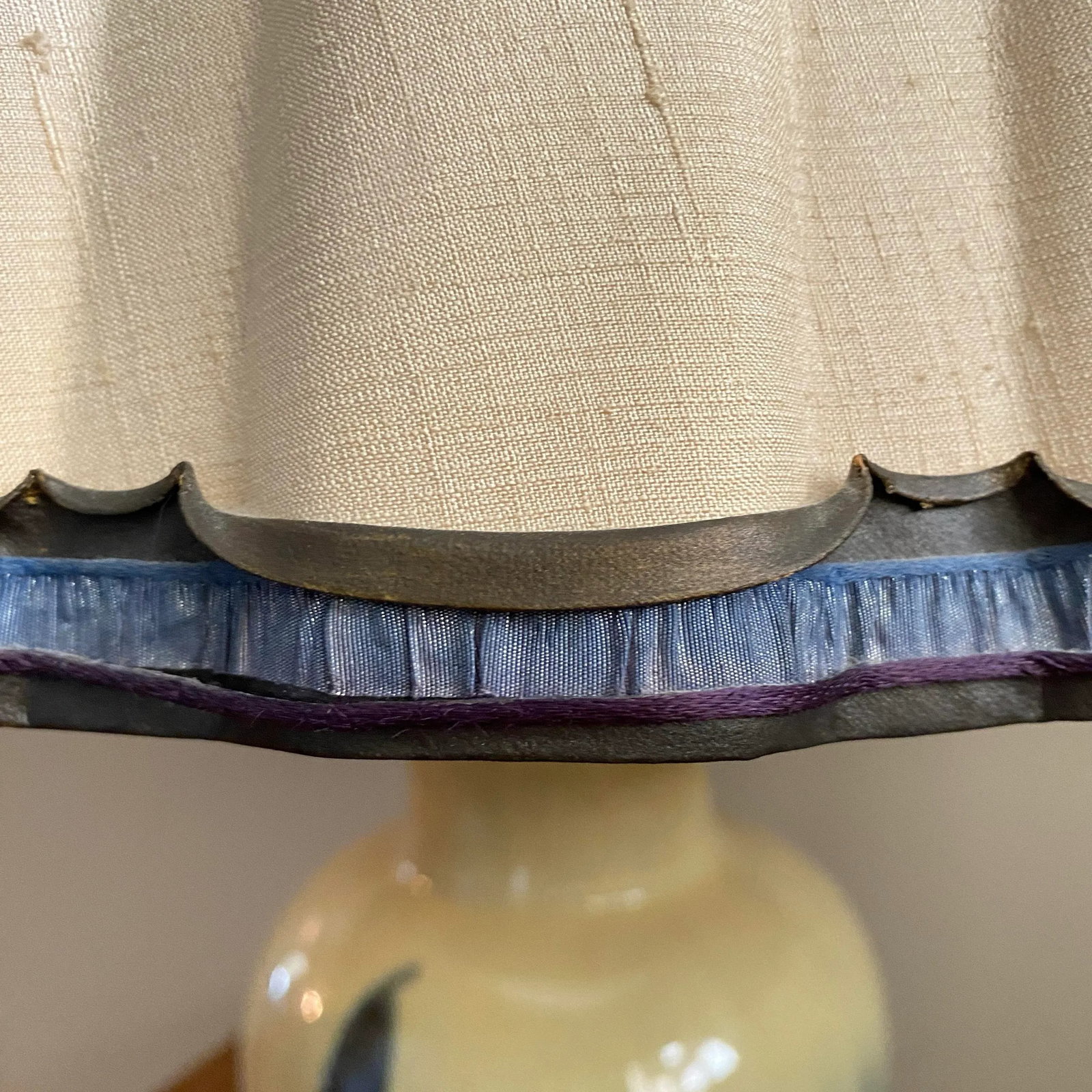 Fulper Style Lamp With Stylistic Shade - 7