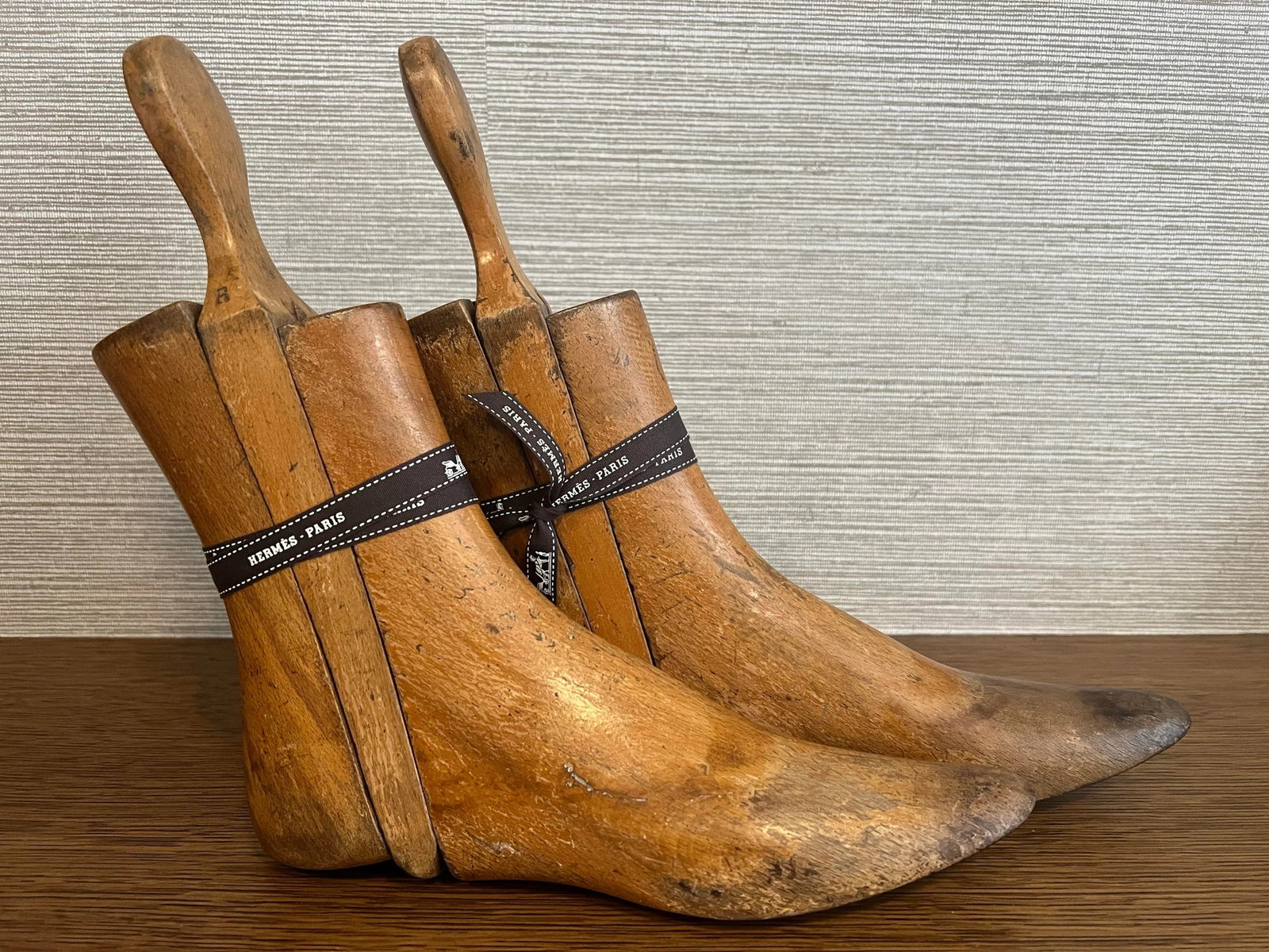 Antique Edwardian Beech Shoe or Boot Stretchers C 1900, a Pair - 2