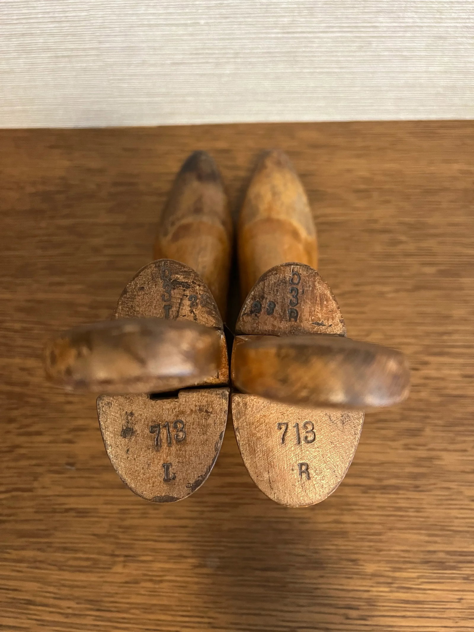 Antique Edwardian Beech Shoe or Boot Stretchers C 1900, a Pair - 5