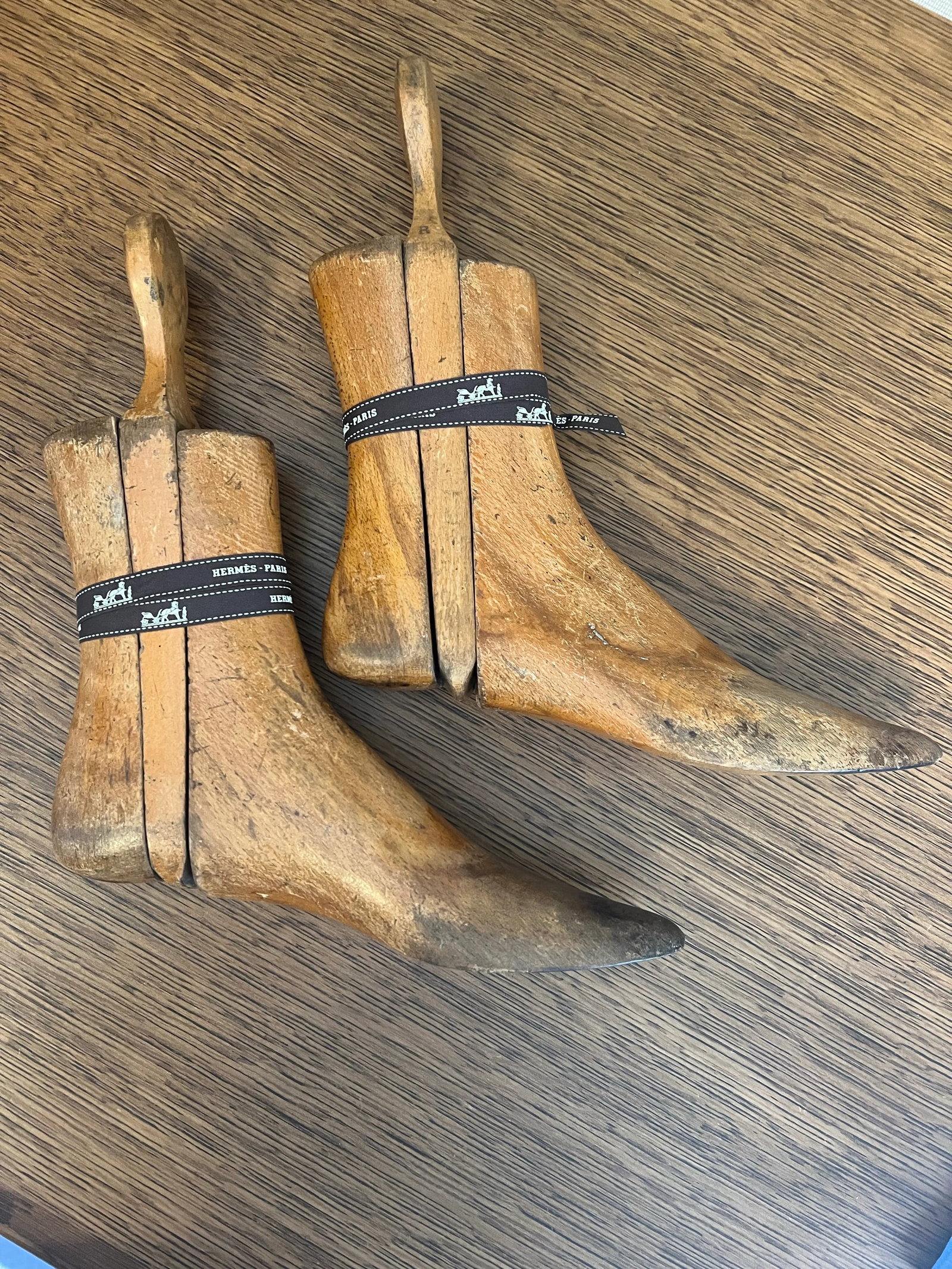 Antique Edwardian Beech Shoe or Boot Stretchers C 1900, a Pair - 8