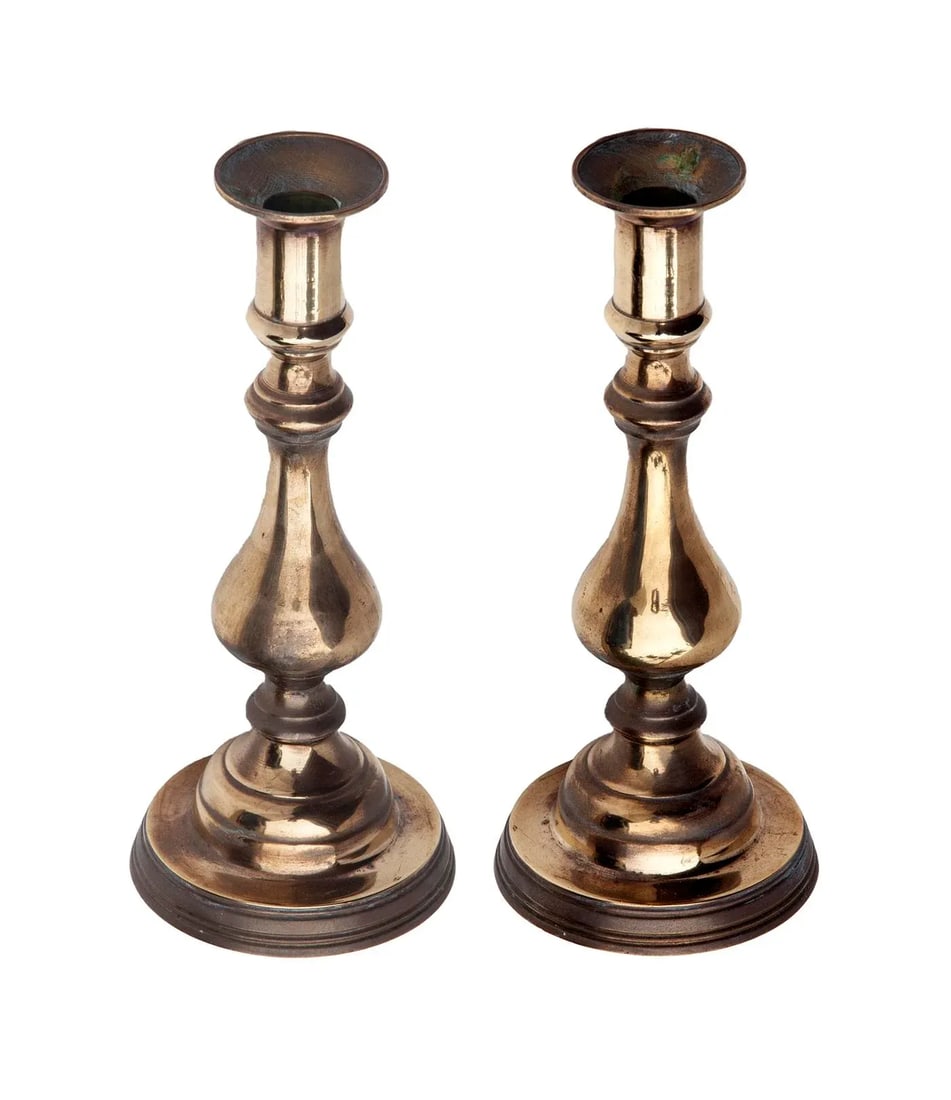Vintage Curvy Candlesticks Pair - 2