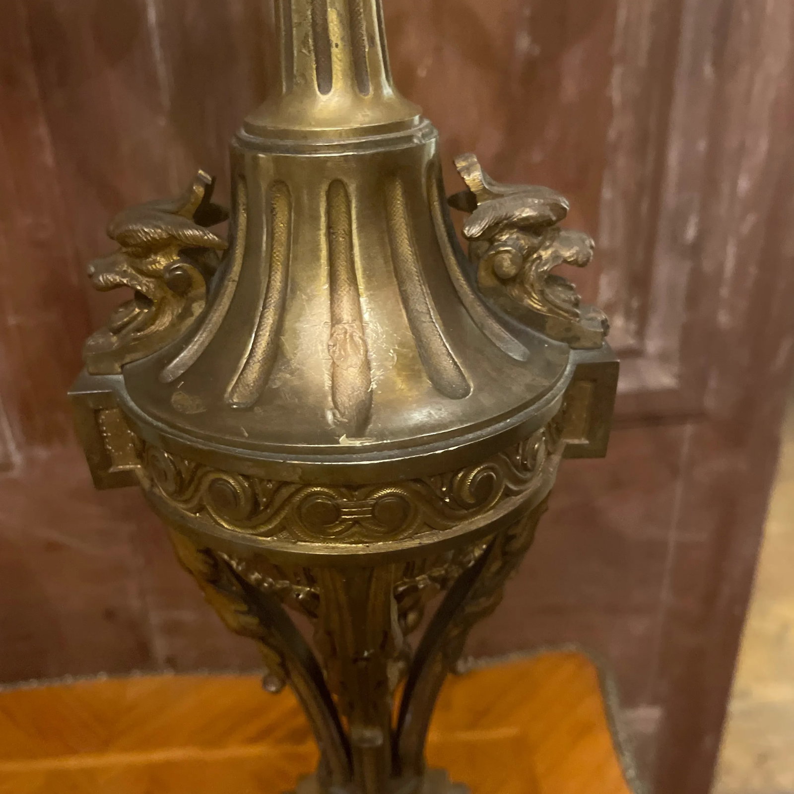 Pair of Bronze Renaissance Revival Candelabras - 3