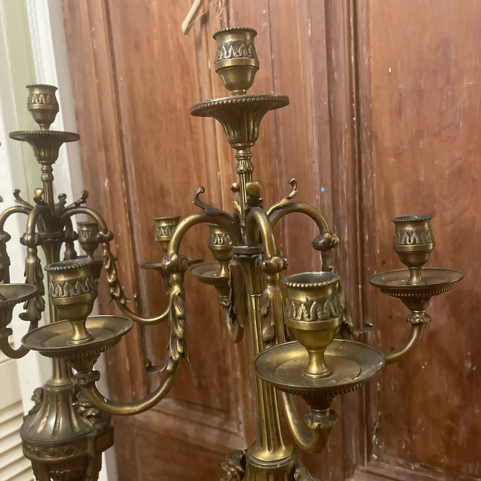 Pair of Bronze Renaissance Revival Candelabras - 7