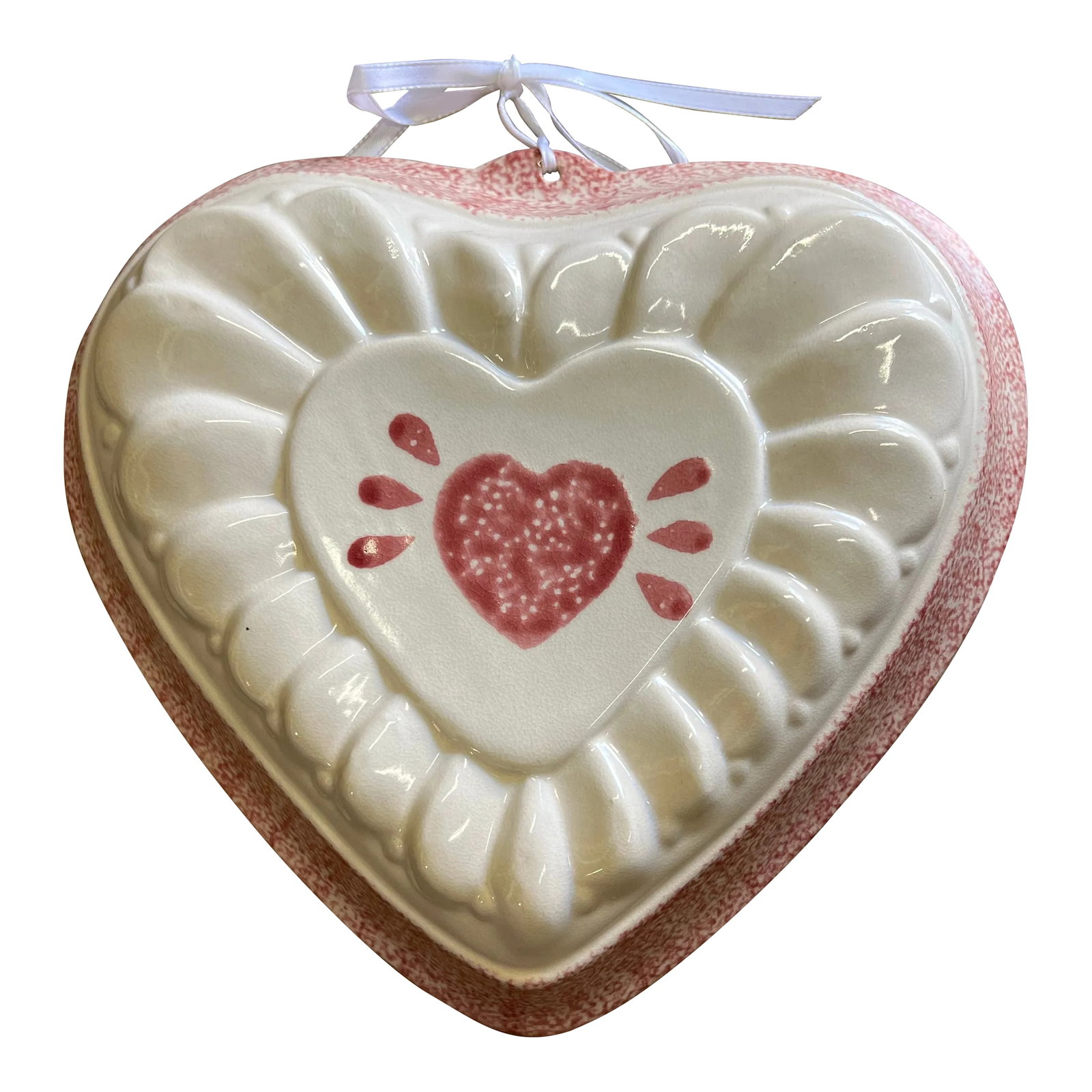 Vintage Farmhouse Style Ceramic Heart (1 of 4)