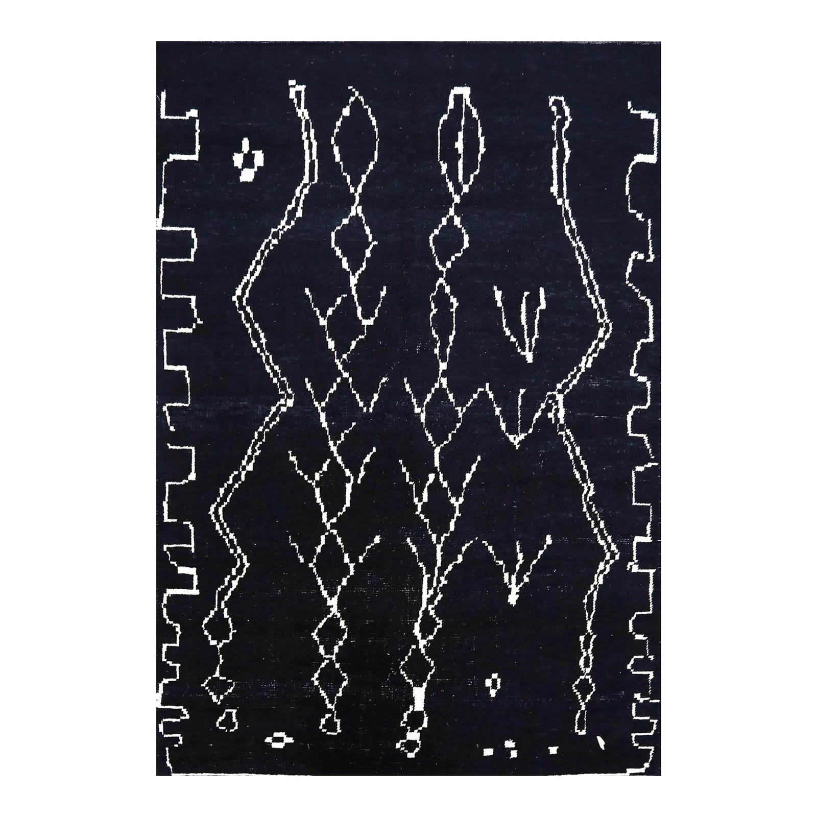 Handwoven Moroccan Style Area Rug 6x9: Enhance your living space with the charming appeal of this 6x9 Moroccan style rug from Turkey. Its exotic design and warm tones bring a touch of elegance and coziness to any room, creating an inviting
