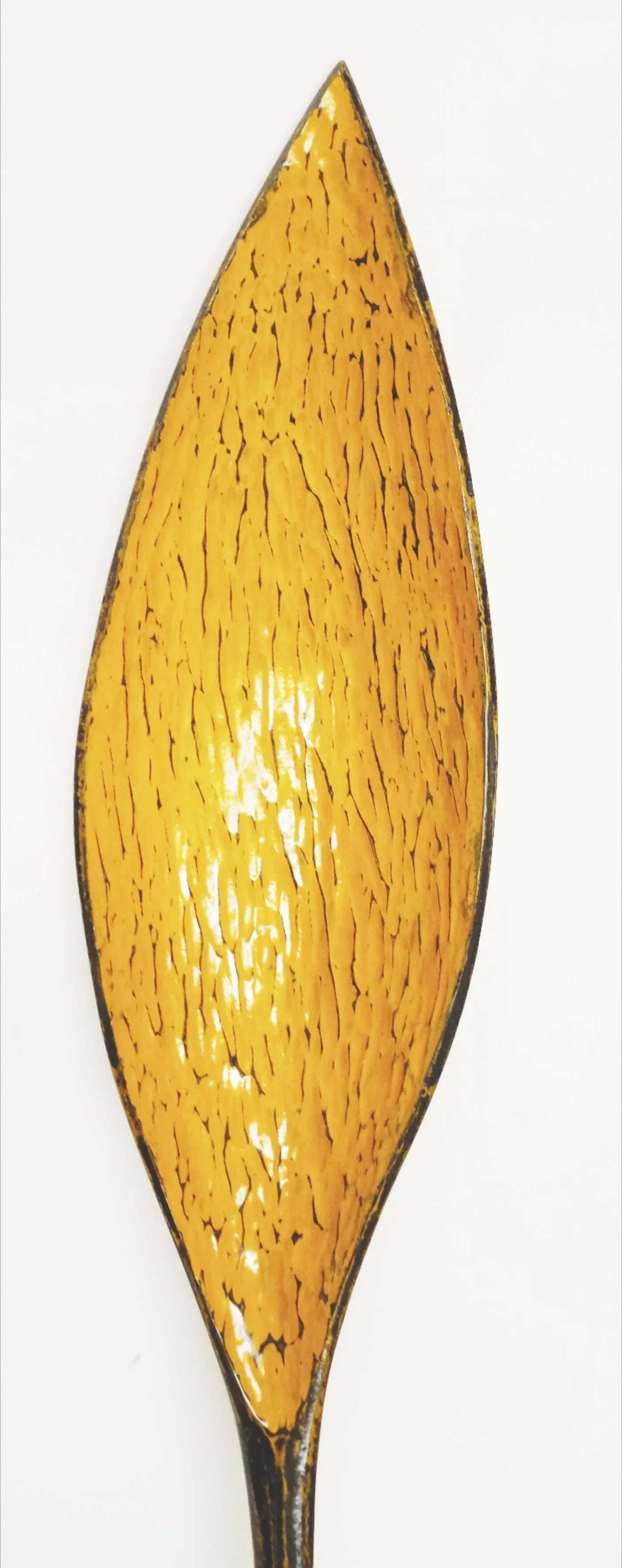 Spoon Sculpture - 8 Foot Long Black and Yellow Wall Art - 3