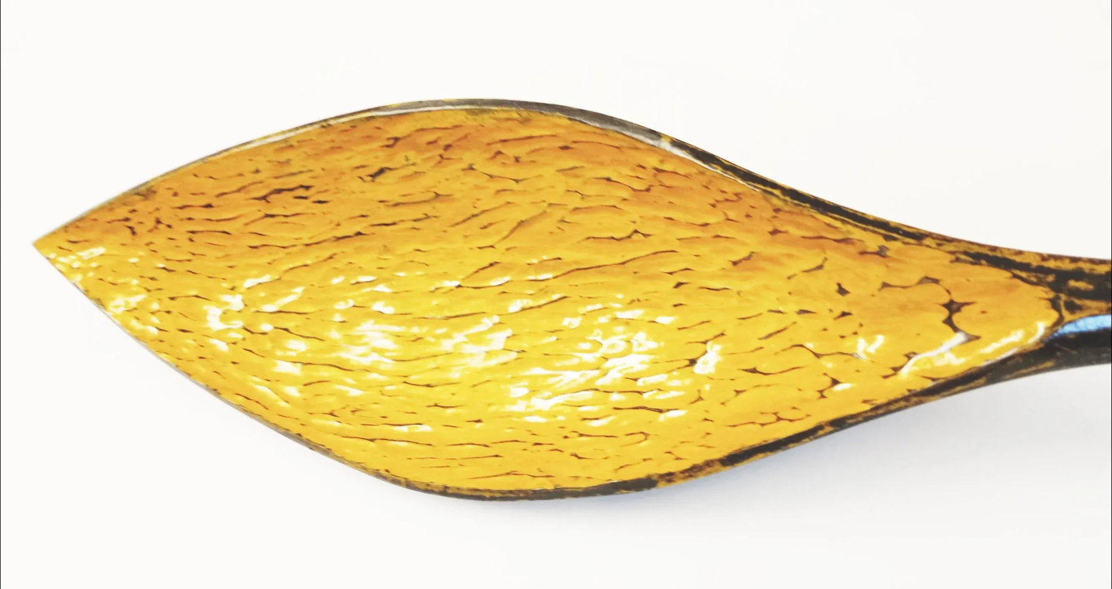 Spoon Sculpture - 8 Foot Long Black and Yellow Wall Art - 5