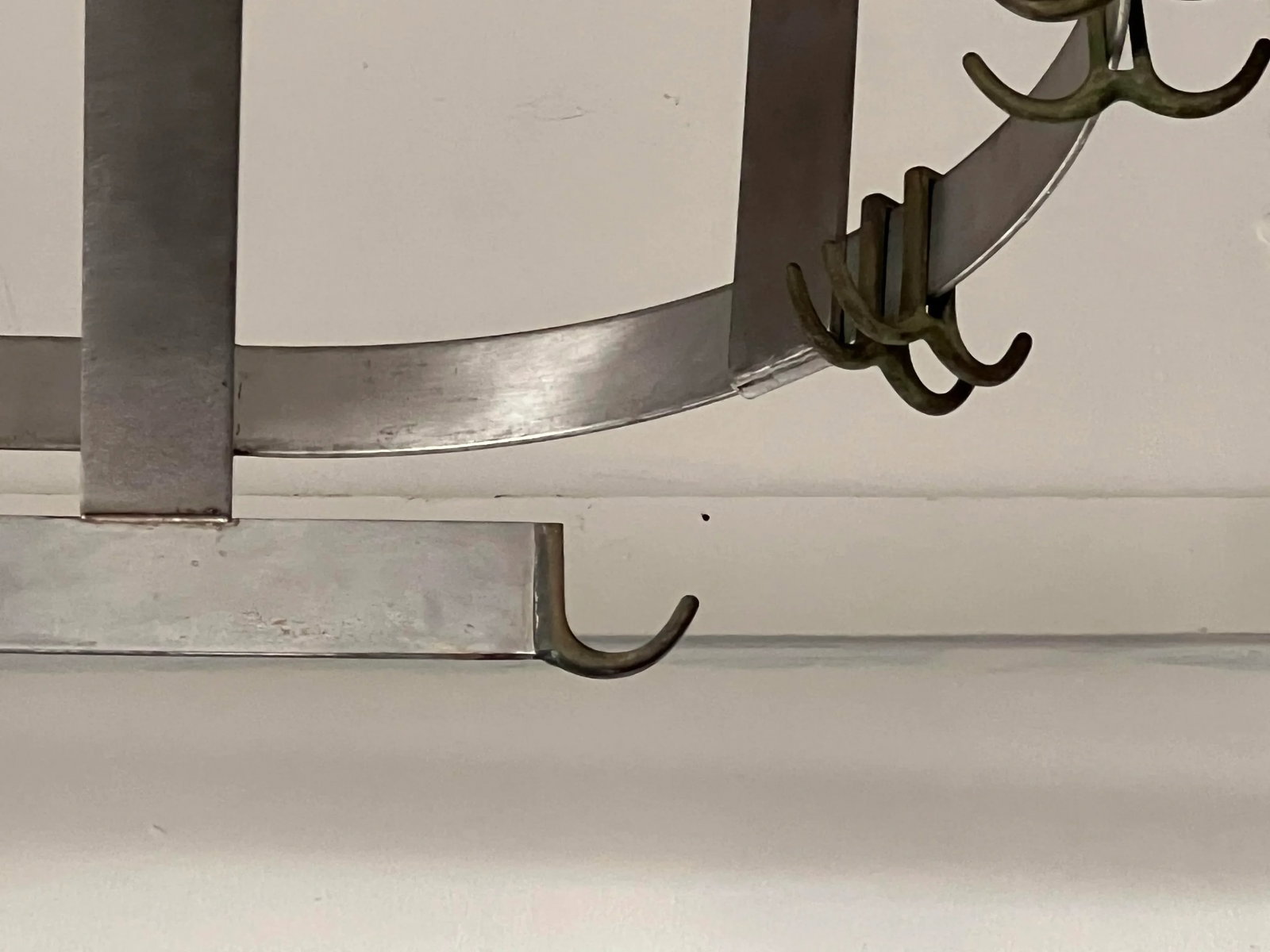 Late 20th Century Large Oval Stainless Pot Hanger - 6