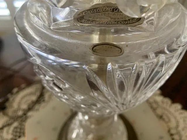 Vintage French Crystal Lamp - 5