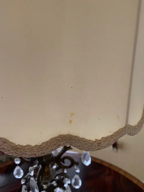 Vintage French Crystal Lamp - 6