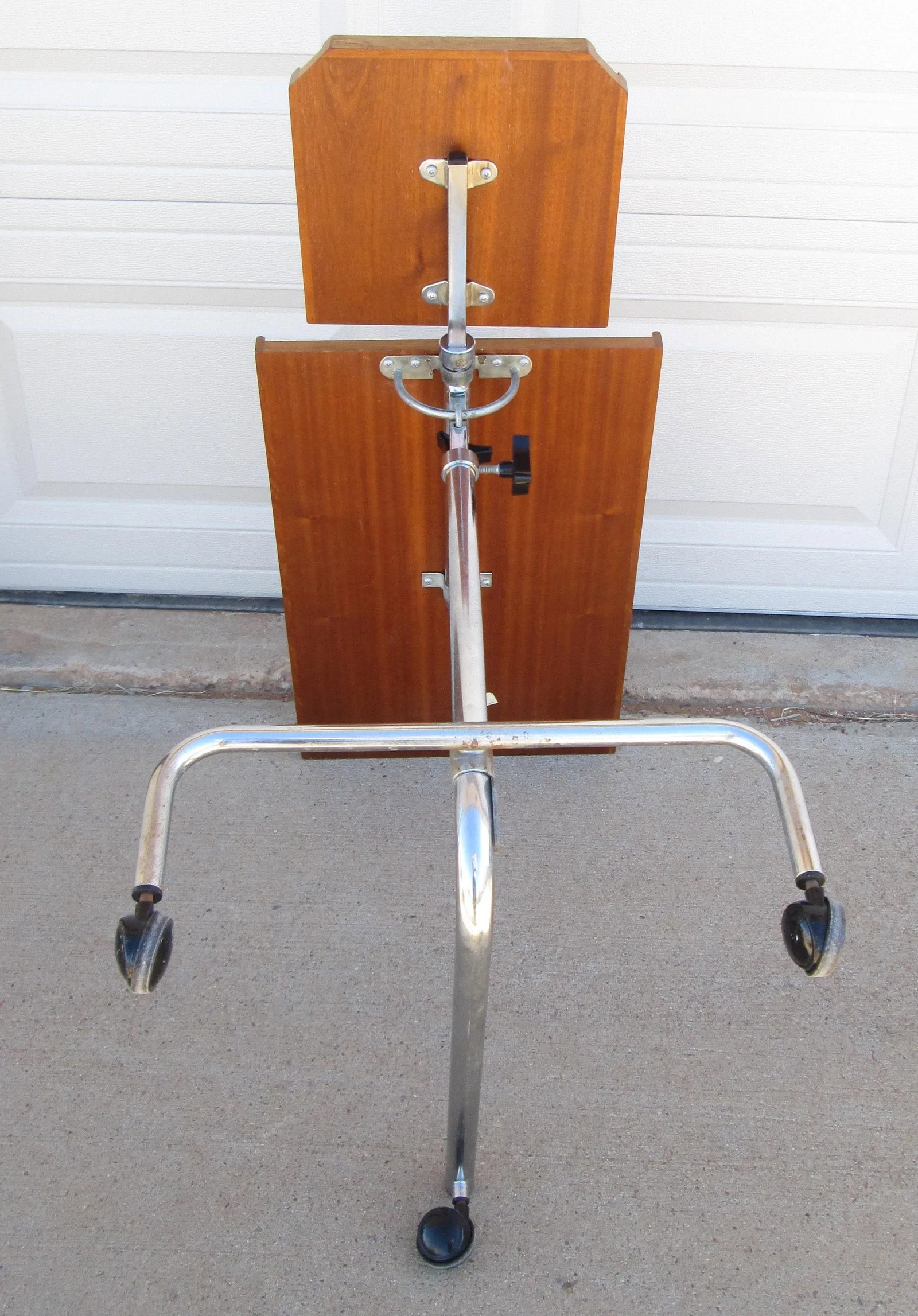 HMN Danecastle Teak Chrome Music Stand Danish Modern - 10
