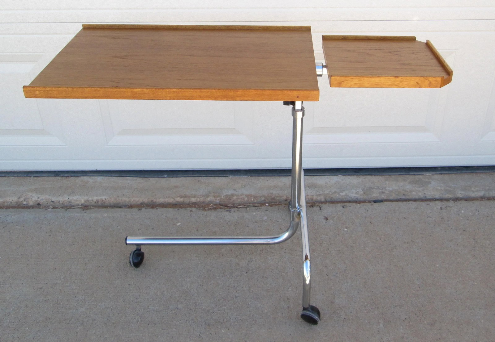 HMN Danecastle Teak Chrome Music Stand Danish Modern - 6