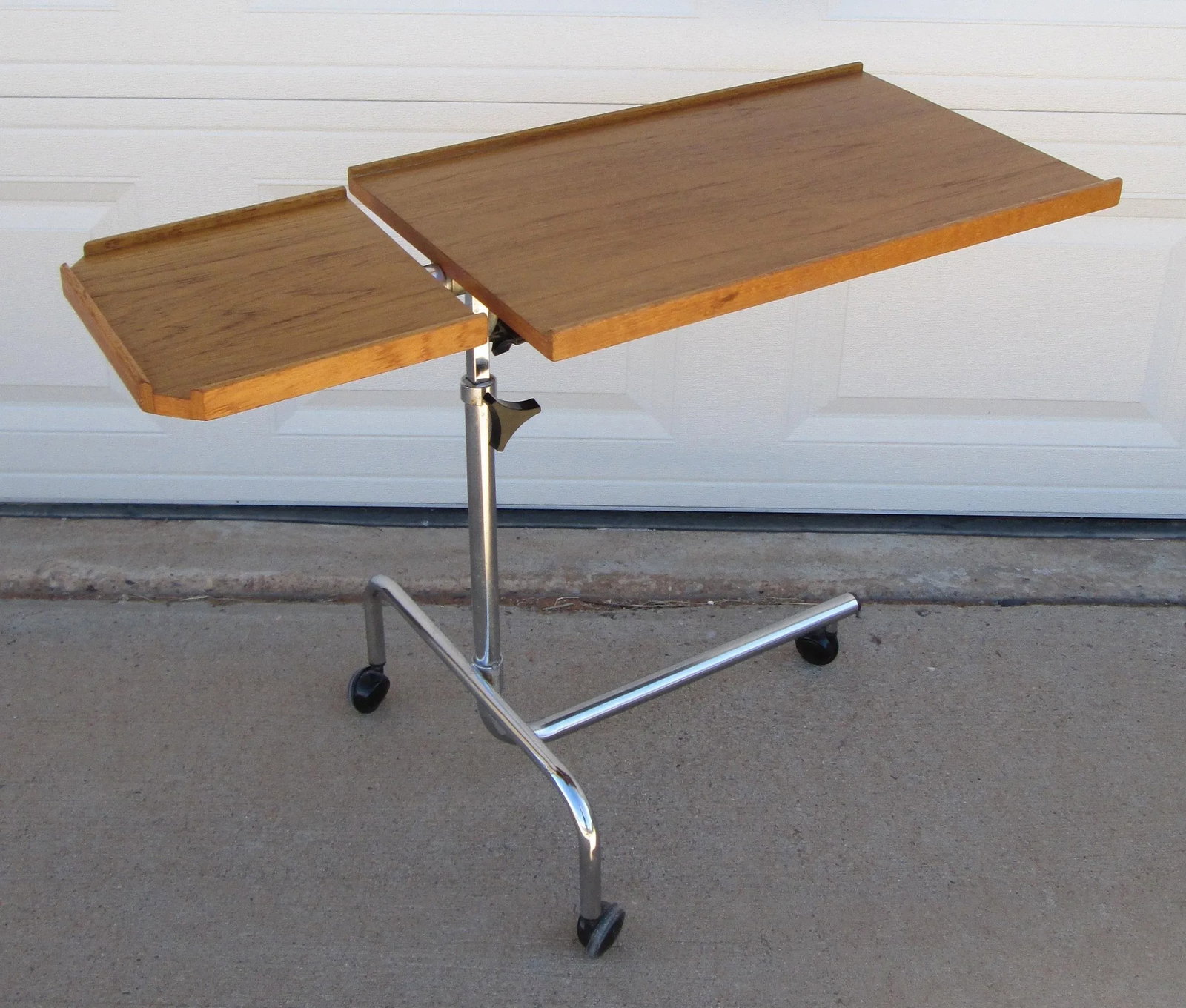 HMN Danecastle Teak Chrome Music Stand Danish Modern - 8