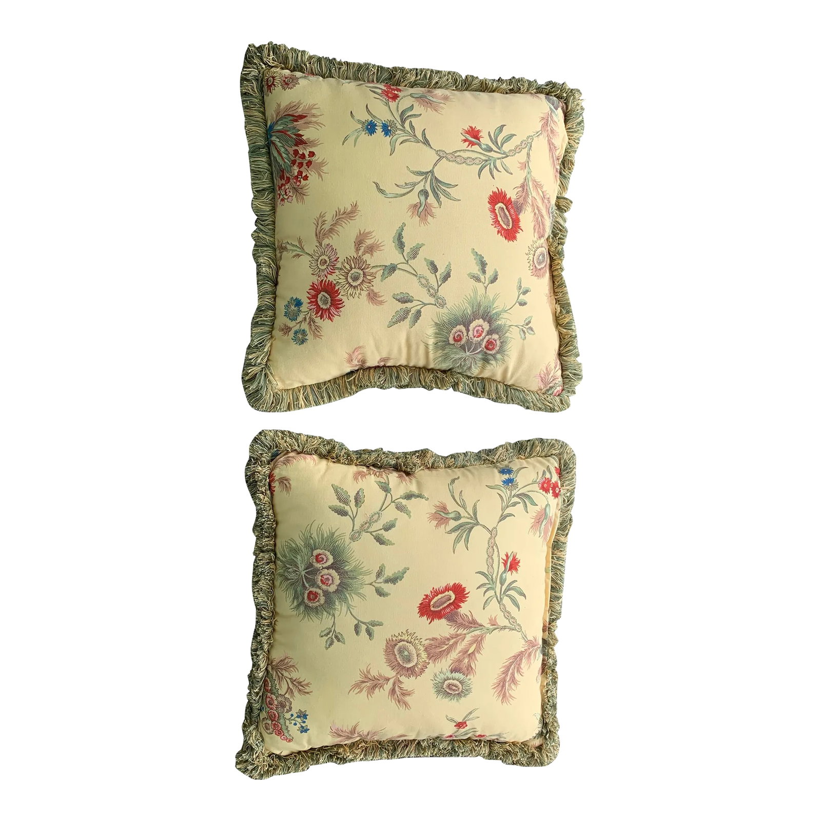 Vintage Floral Pillows- Set of 2