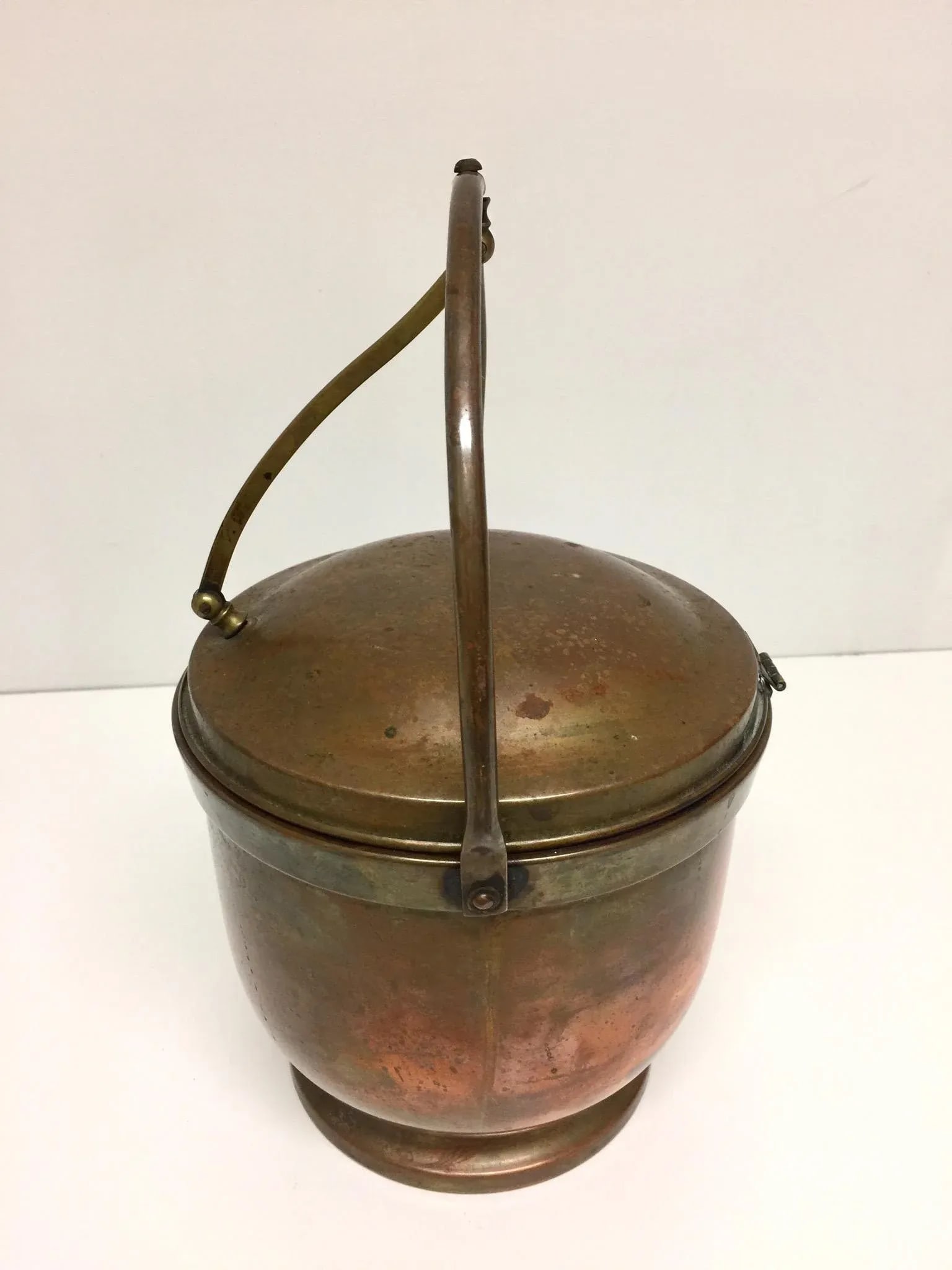Early 20th Century Antique Copper Poole Silver Company Ice Bucket - 3