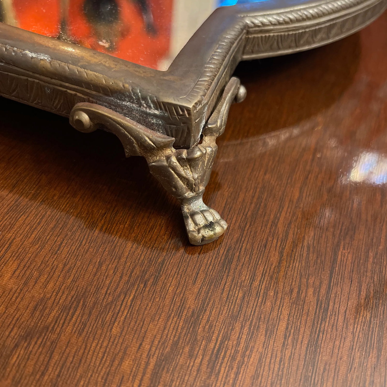Louis XVI Style Bronze Mirror Plateau - 4