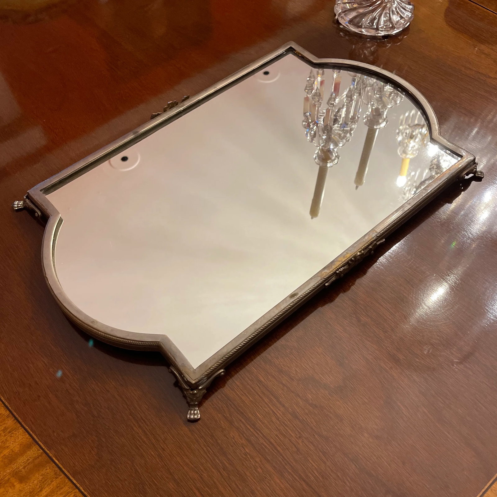 Louis XVI Style Bronze Mirror Plateau - 5