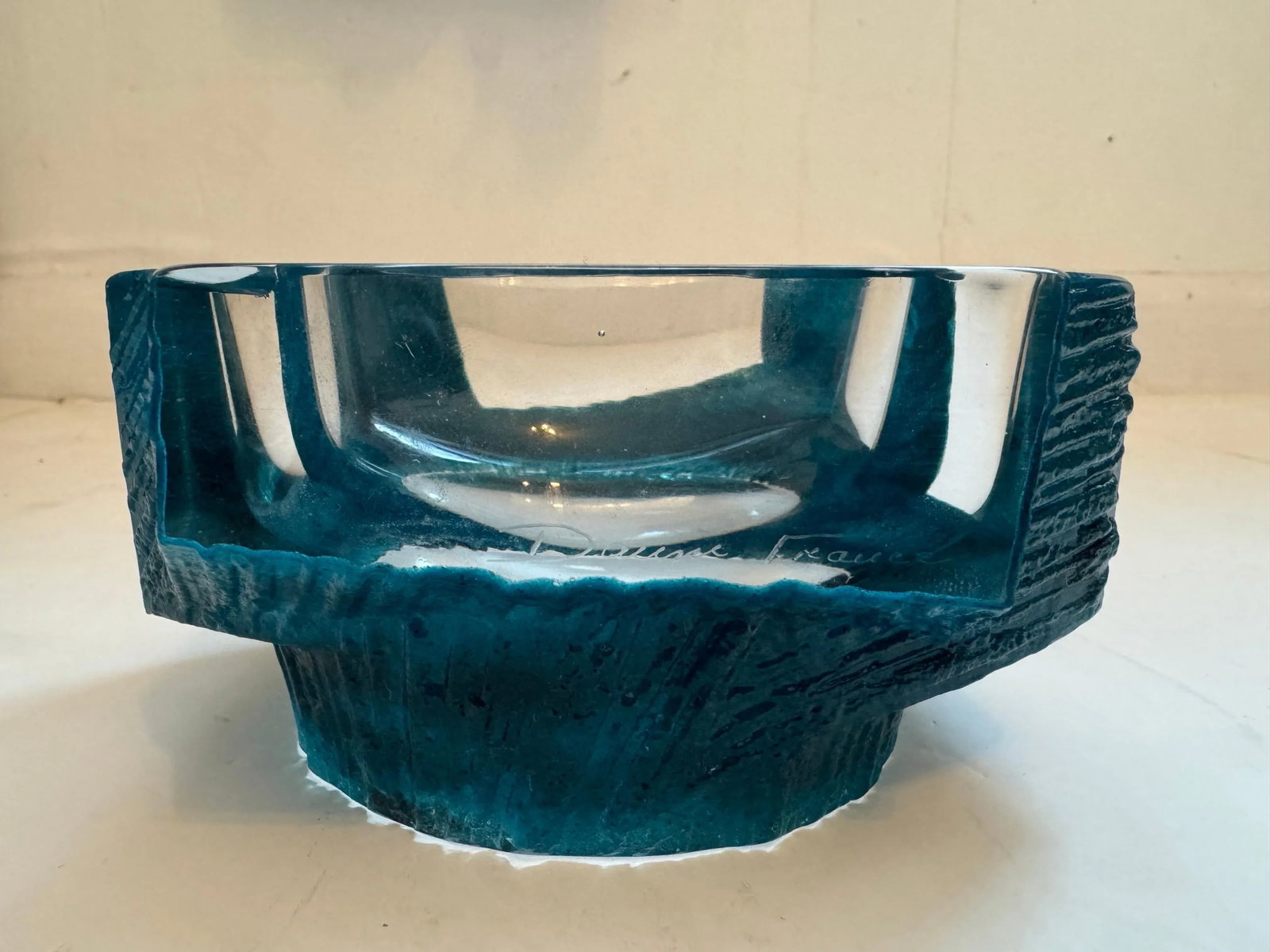 Cesar Badaccini Argos Daum Crystal 1970 French Bowl Ashtray - 10