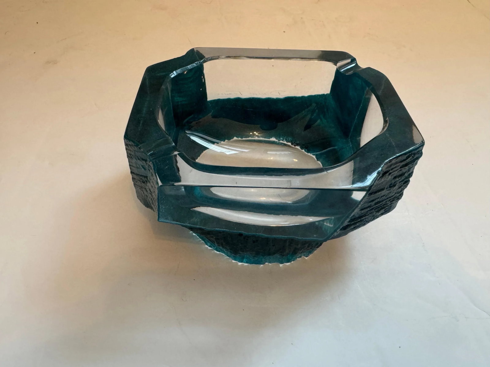 Cesar Badaccini Argos Daum Crystal 1970 French Bowl Ashtray - 4