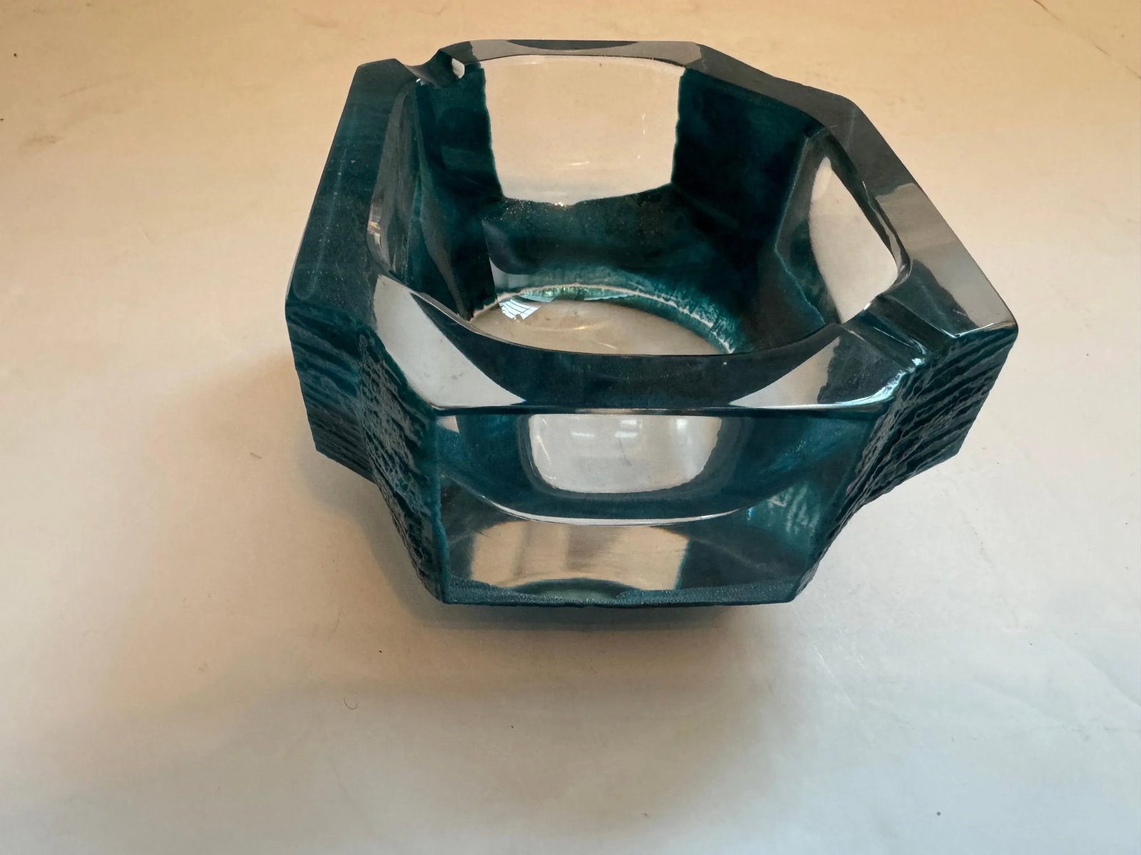 Cesar Badaccini Argos Daum Crystal 1970 French Bowl Ashtray - 6